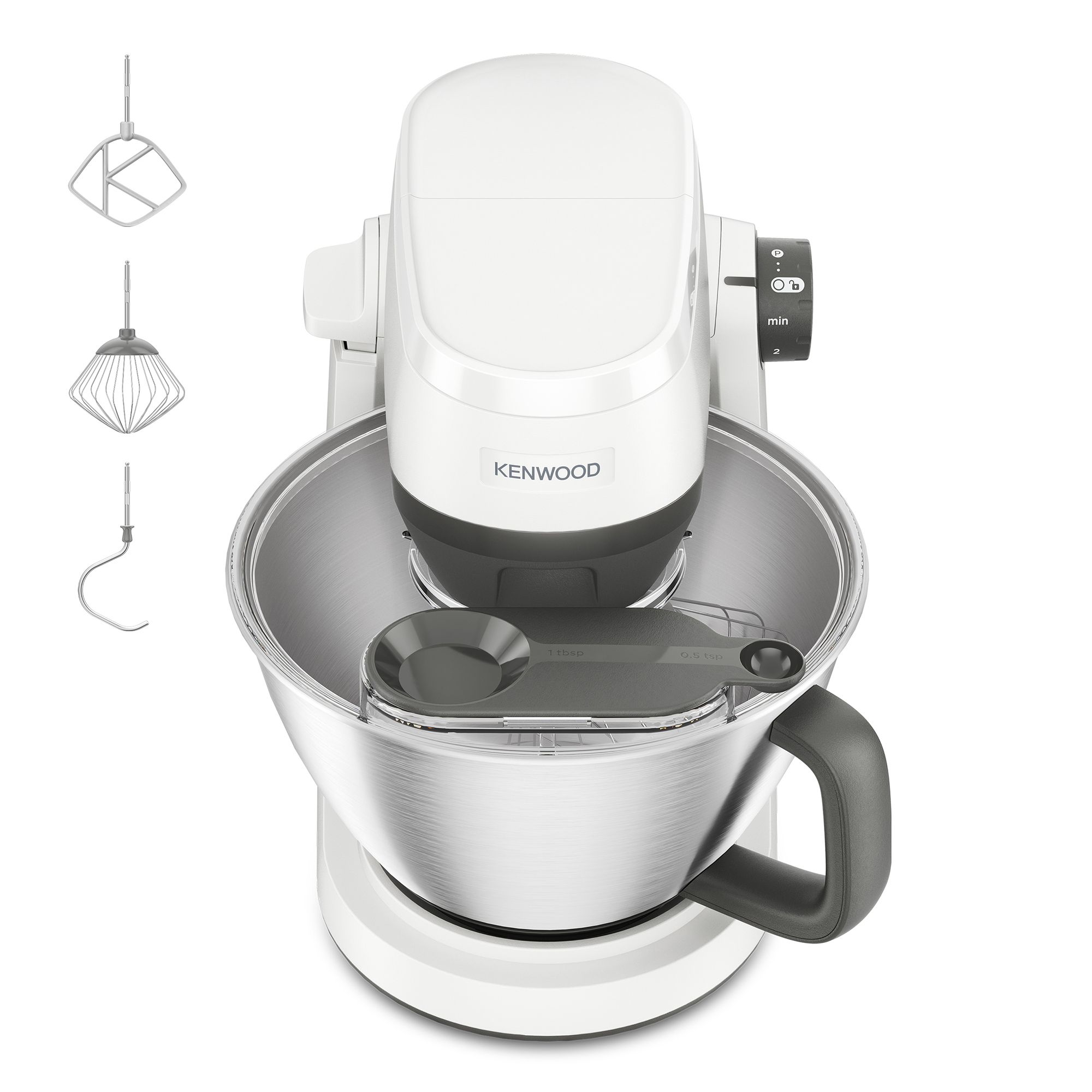 KENWOOD Multi Tasker KHC30.000WH Küchenmaschine 4,3L Schüssel 1.000 Watt Motor