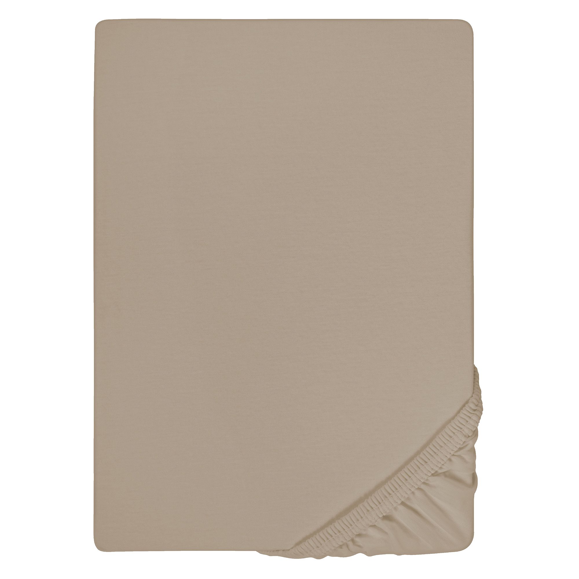 biberna® 1 uni Topper- Spannbettlaken Jersey-Elastic Größenauswahl