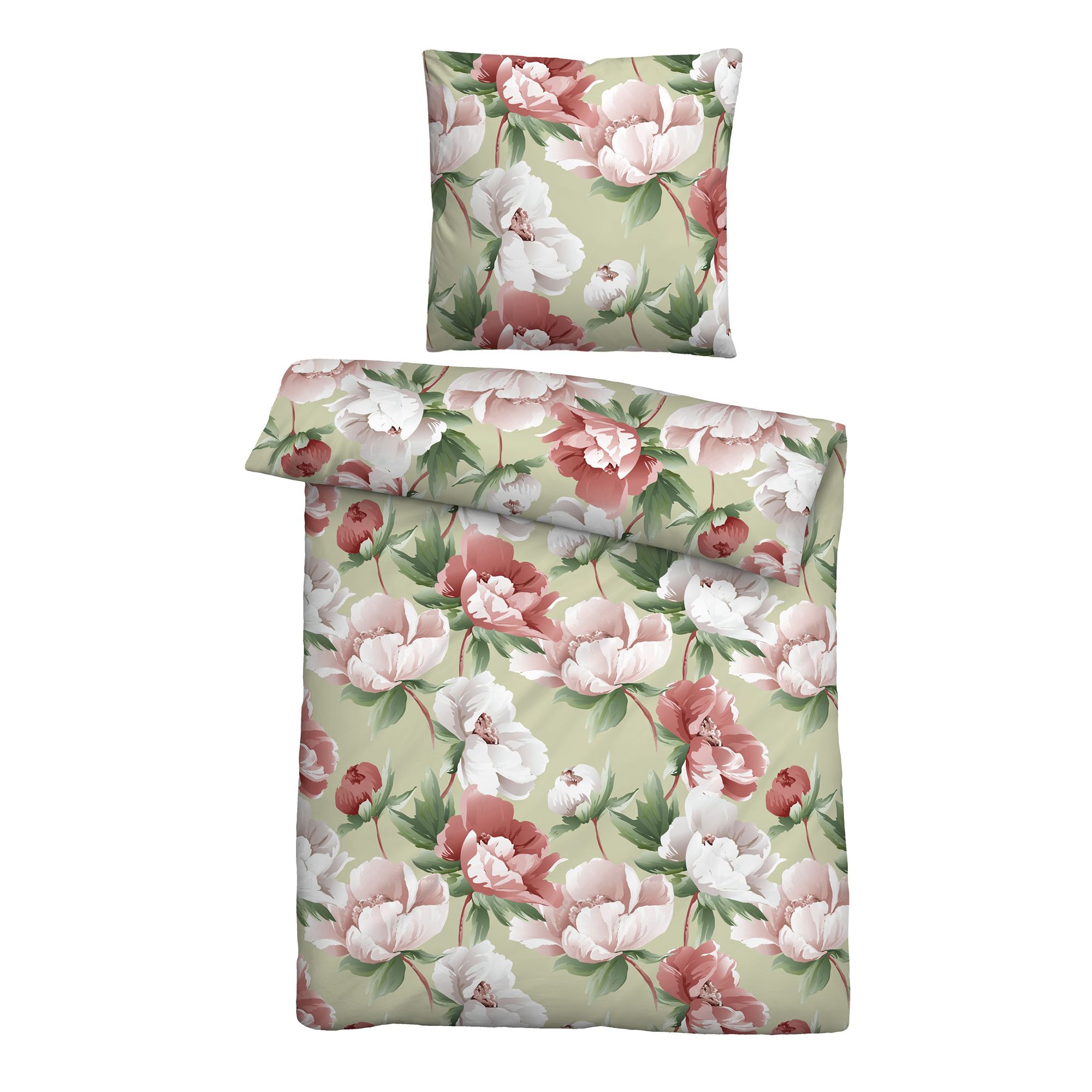 Castell® Bettwäsche Blumenpower Baumwoll Renforcé Einzelbett, 2tlg.