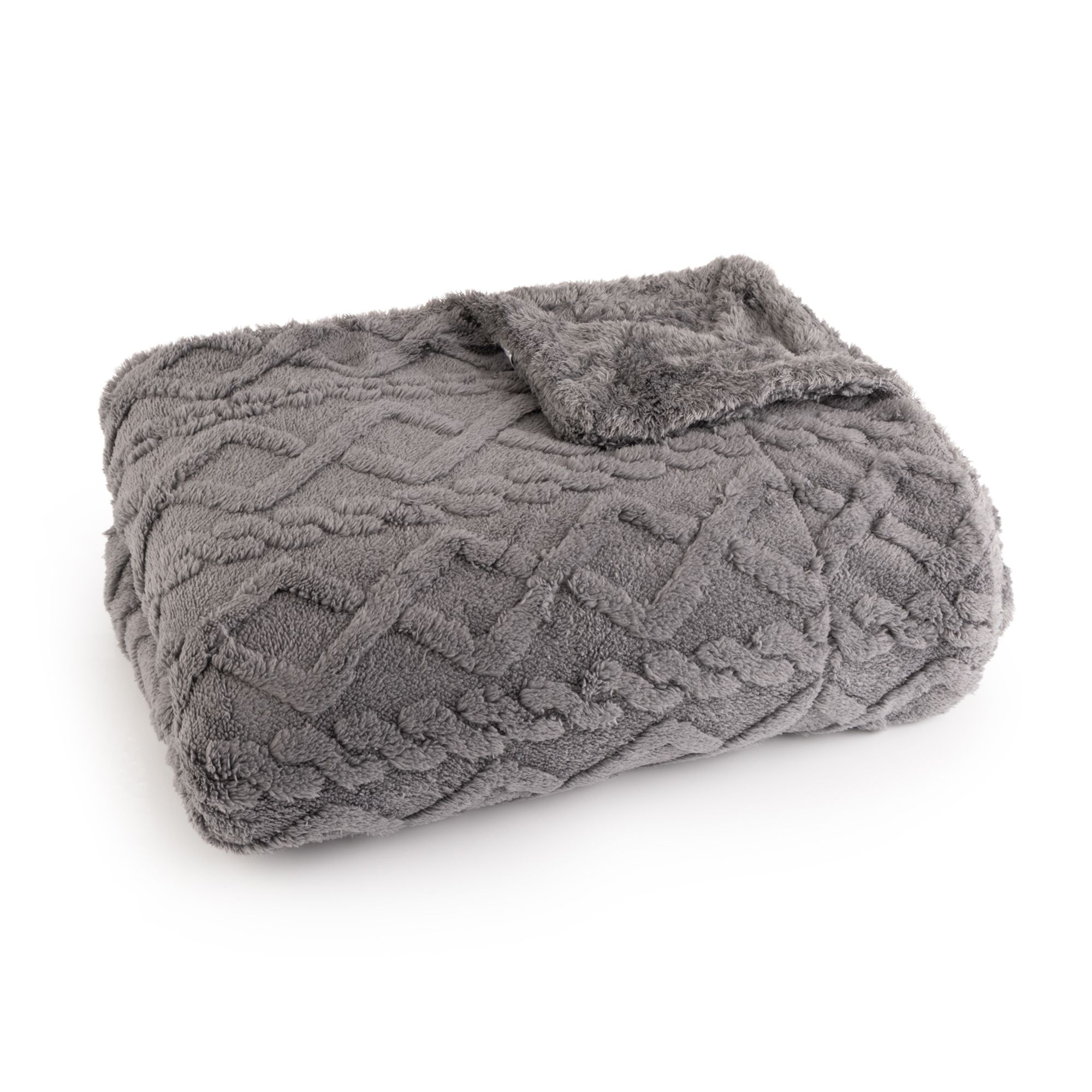 BADIZIO Classic Wendeplaid Jacquard-Design Mikrofaser Plüsch waschbar, 150x200cm