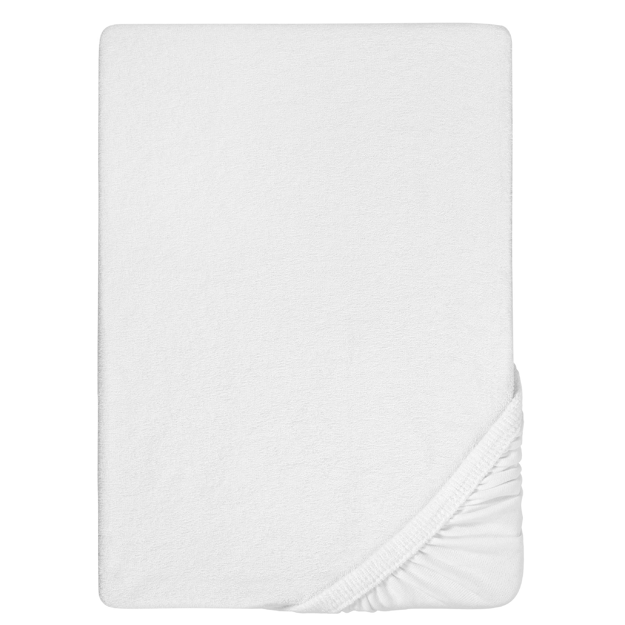 biberna® 1 Spannbettlaken uni Frottee-Stretch Größenauswahl