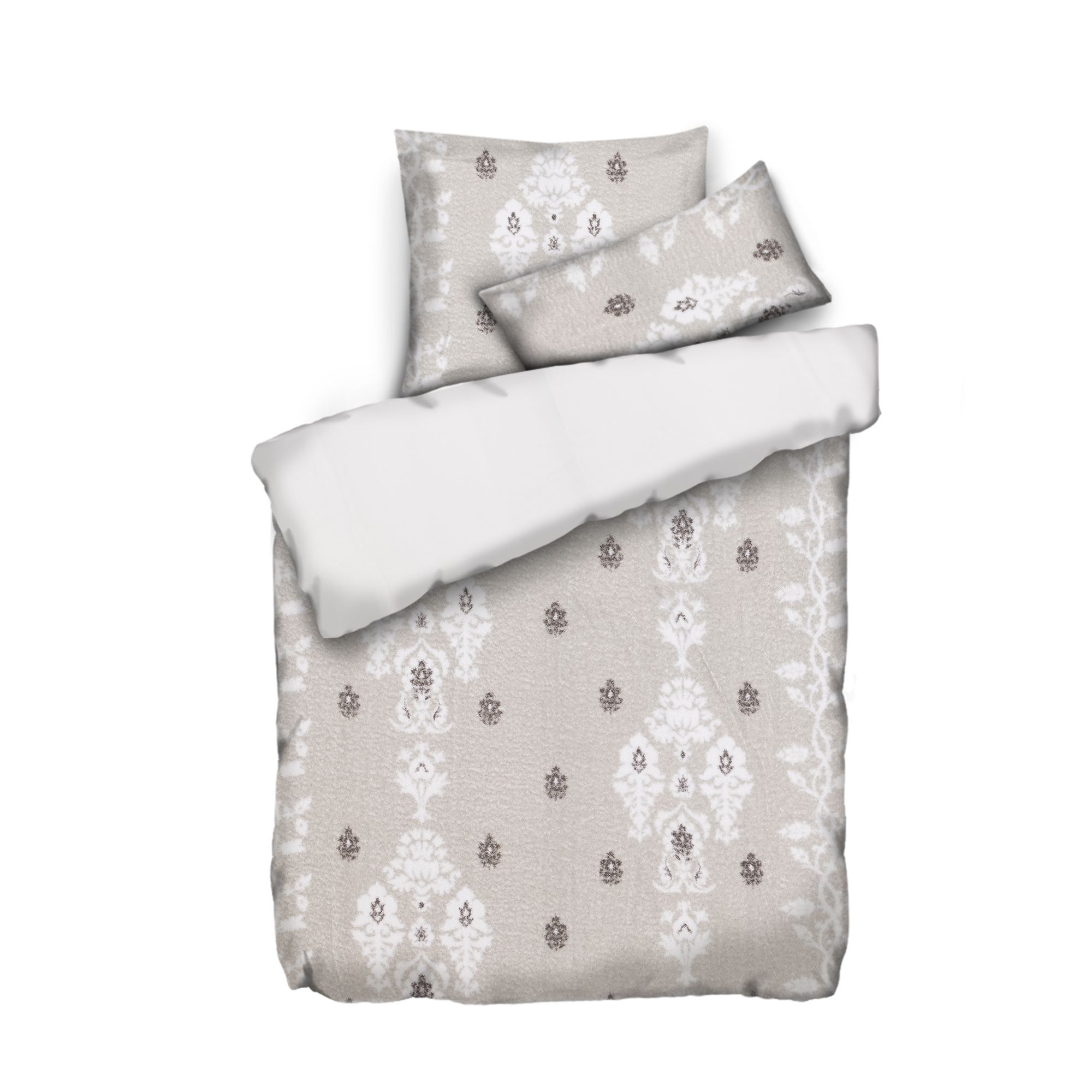 COZEE HOME Wendebettwäsche Ornamente MF Soft Bouclé Einzelbett, 3tlg.