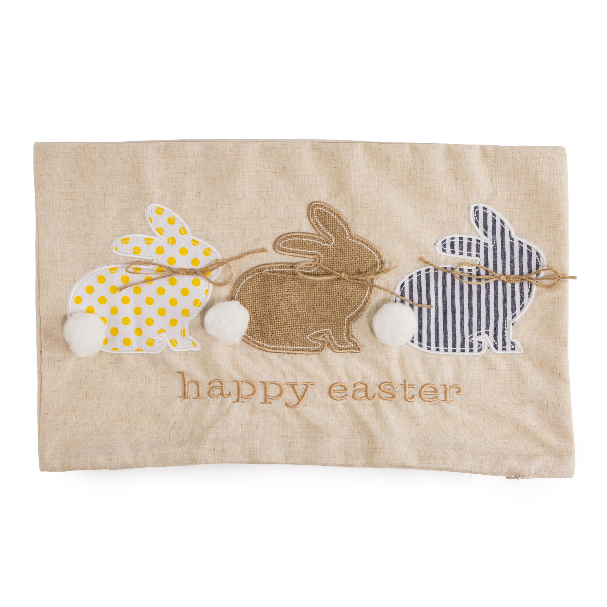 MONT CHALET 1 Dekokissenhülle Osterhasen happy easter waschbar, ca. 30x50cm