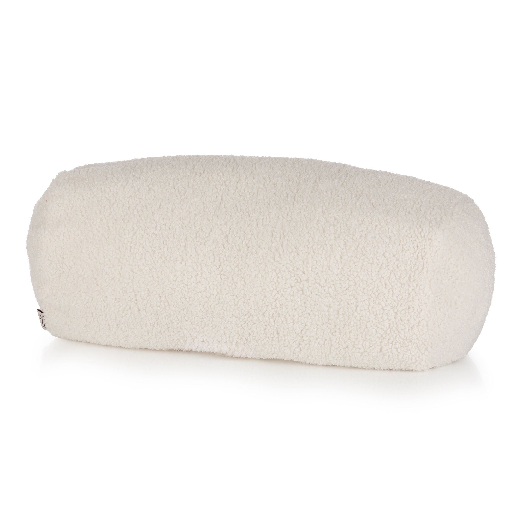 COZEE HOME 1 Nackenrolle uni MF Teddy Bouclé waschbar, ca. 25x50cm