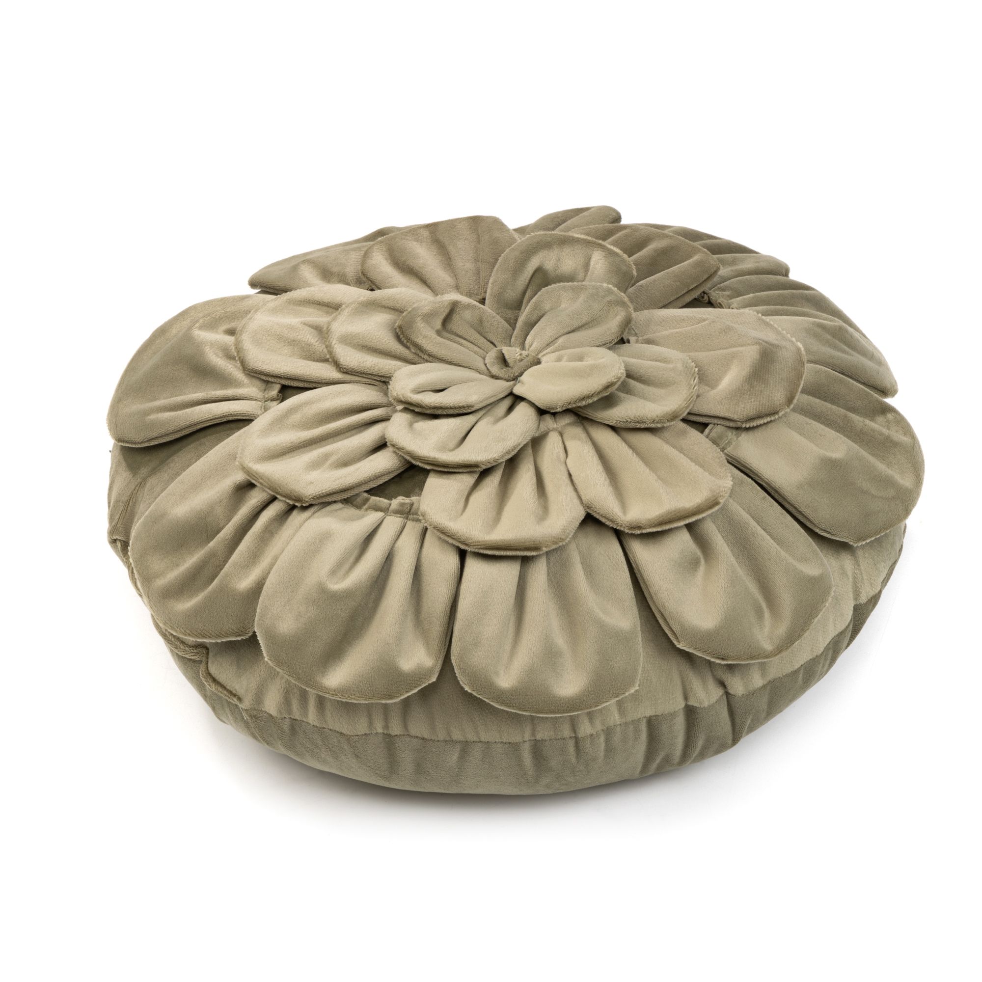 MONT CHALET 1 Dekokissen Blüte gefüllt, waschbar rund, Ø ca. 40cm