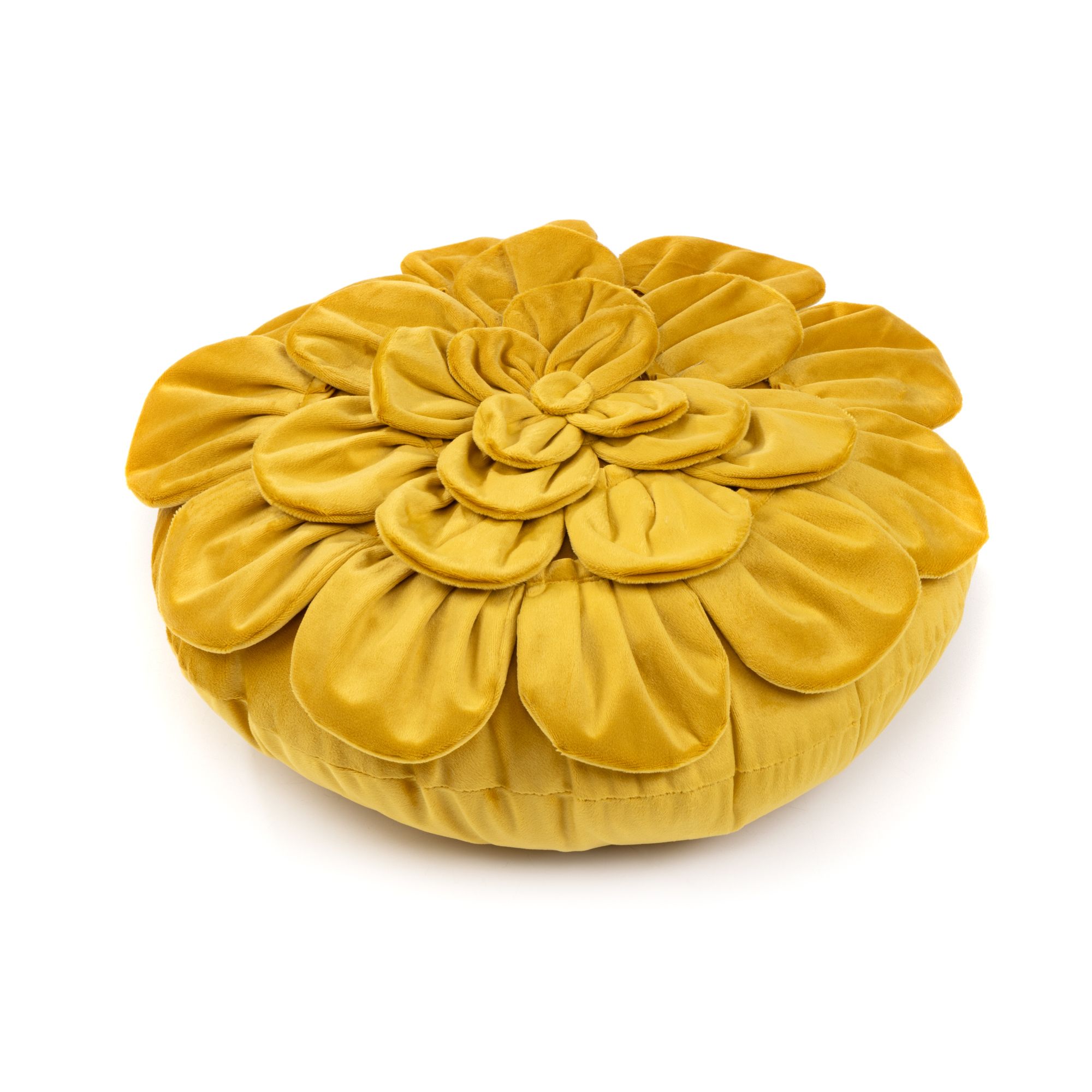 MONT CHALET 1 Dekokissen Blüte gefüllt, waschbar rund, Ø ca. 40cm