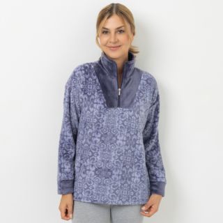 MONT CHALET Damen-Pullover Designauswahl Mikrofaser Chinchilla Troyer-Ausschnitt