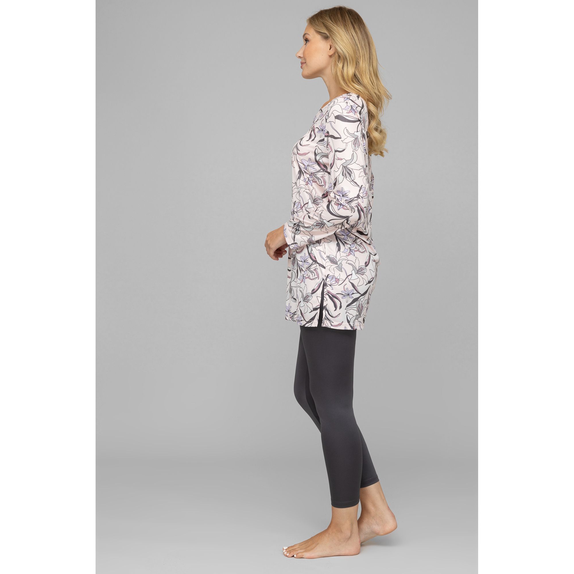 B-Ware LITTLE ROSE Pyjama, 1/1-Arm Longshirt & Leggings - QVC.de