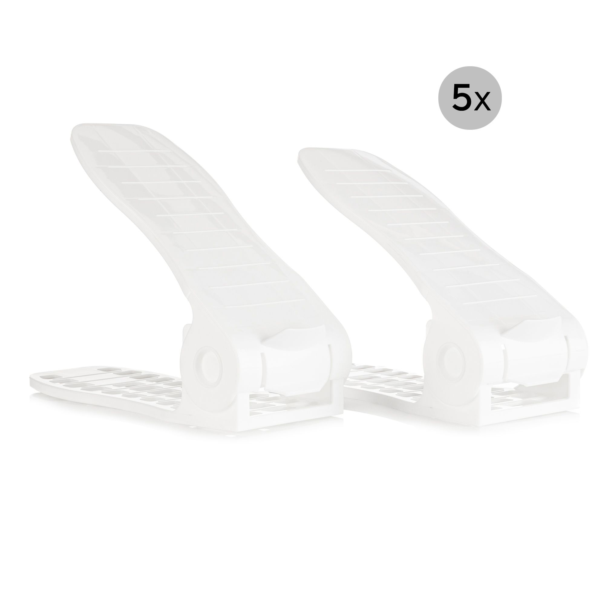 Schuhstapler-Set höhenverstellbar platzsparende Aufbewahrung für 10 Paar Schuhe