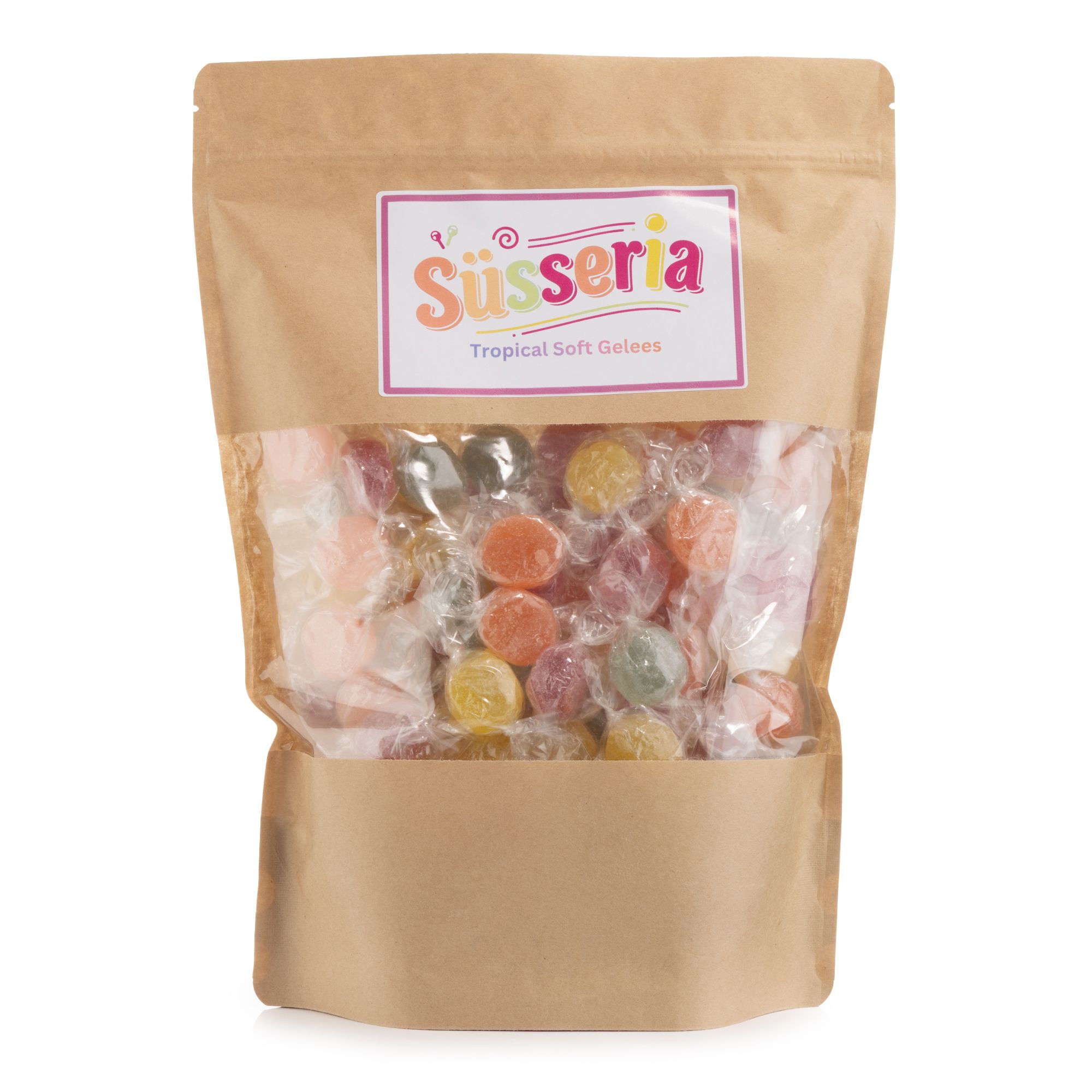 SÜSSERIA Tropical Soft Gelee mit Fruchtgeschmack 4 versch. Sorten Inhalt 1.000g