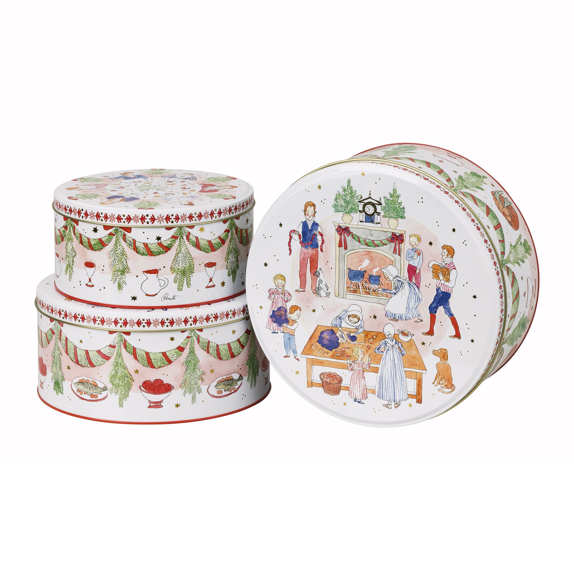HUTSCHENREUTHER Sammelkollektion 2026 Plätzchendosen-Set Weihnachtsschmaus 3tlg.