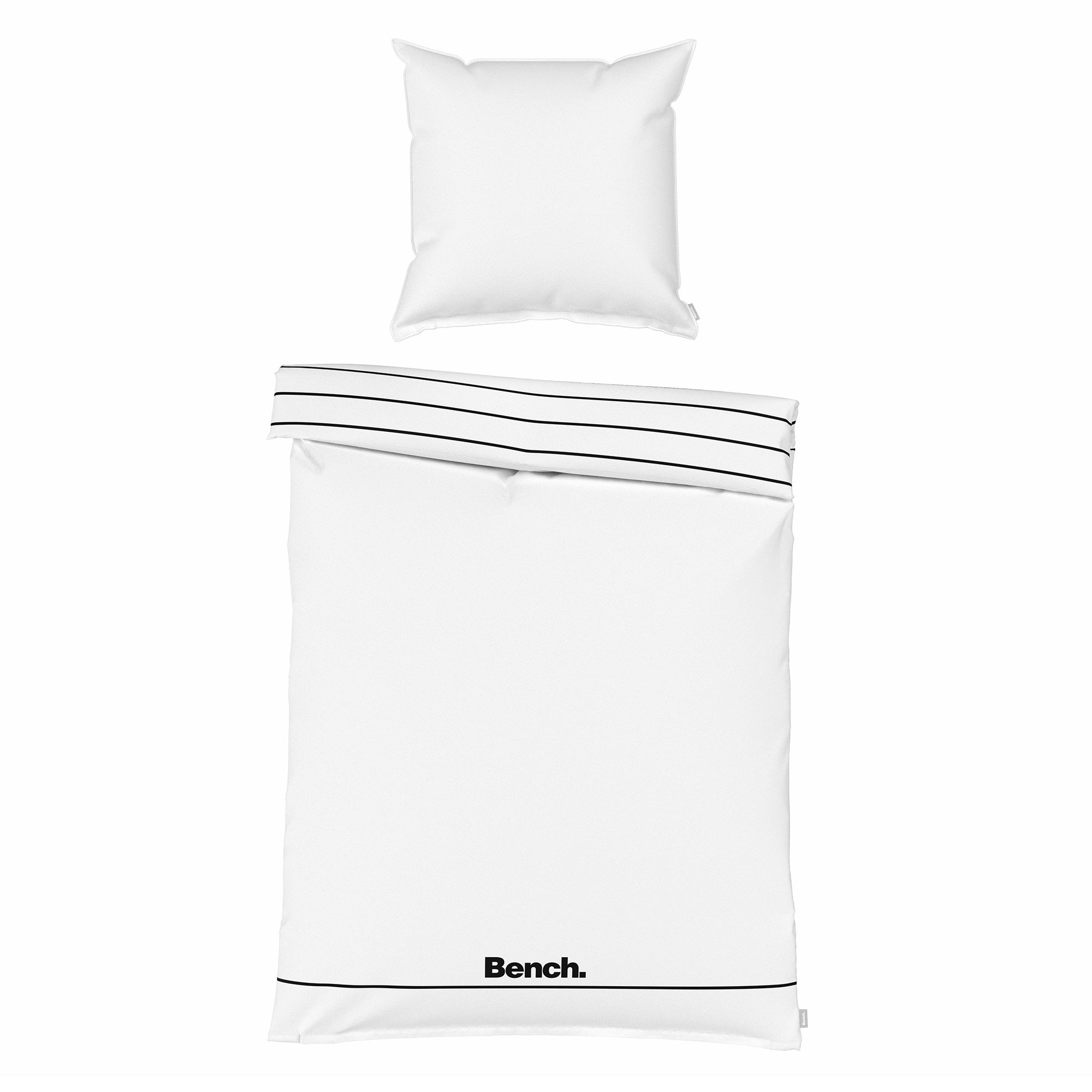 Bench Wendebettwäsche schmale Streifen Baumwoll Renforcé Einzelbett, 2tlg.