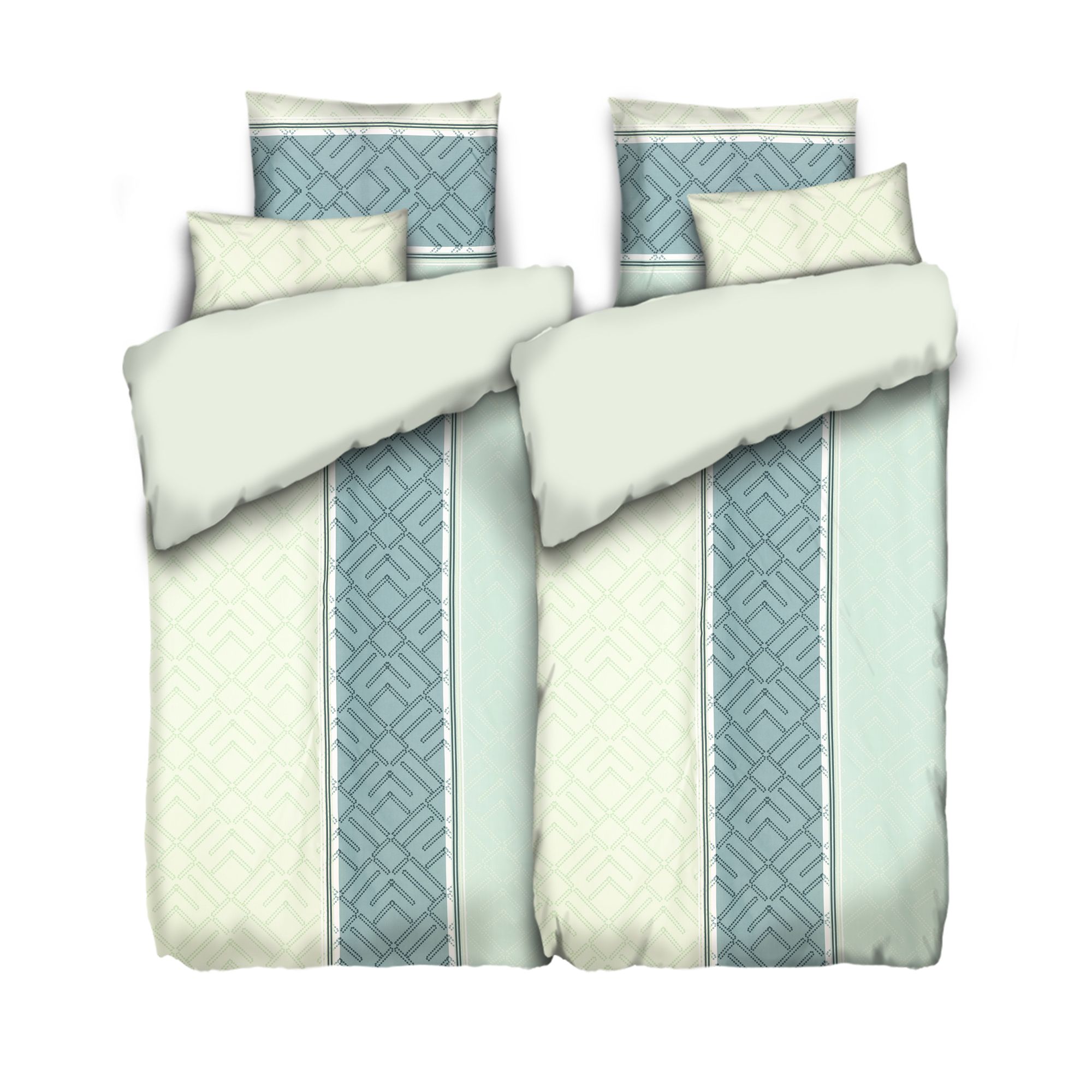 SOFT HARMONY Wendebettwäsche Grafik Mikrofaser samtweich Doppelbett, 6tlg