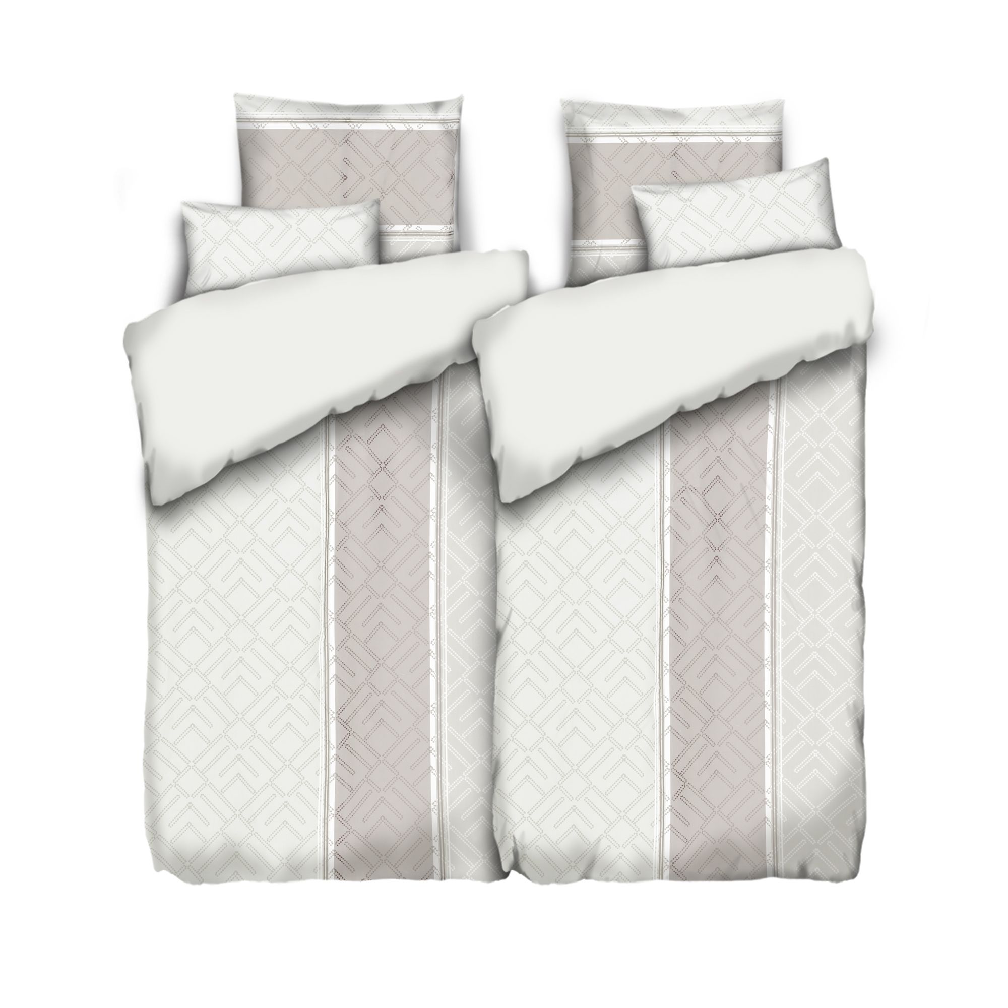 SOFT HARMONY Wendebettwäsche Grafik Mikrofaser samtweich Doppelbett, 6tlg