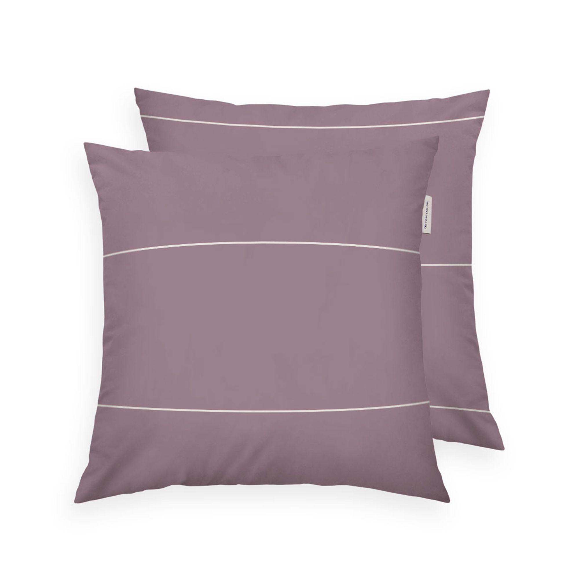 TOM TAILOR 1 Kissenhülle Streifen-Design Baumwoll Renforcé Farb-/Größenauswahl