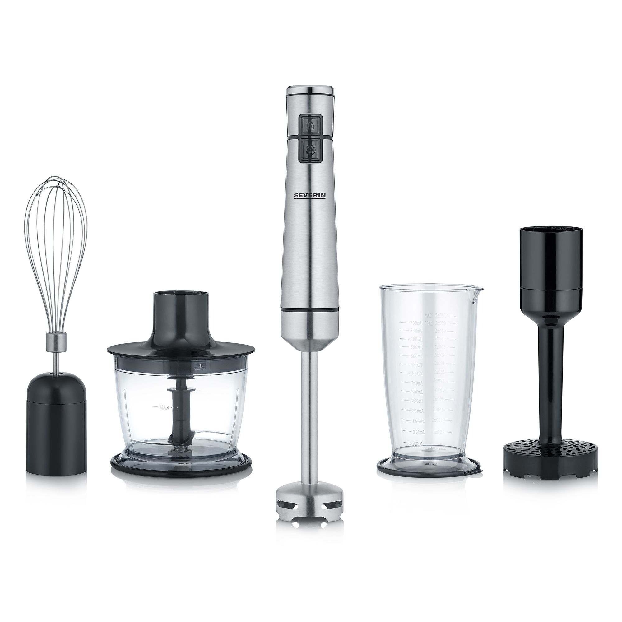  SEVERIN Stabmixer SM 3775 kabellos inkl. Zubehör