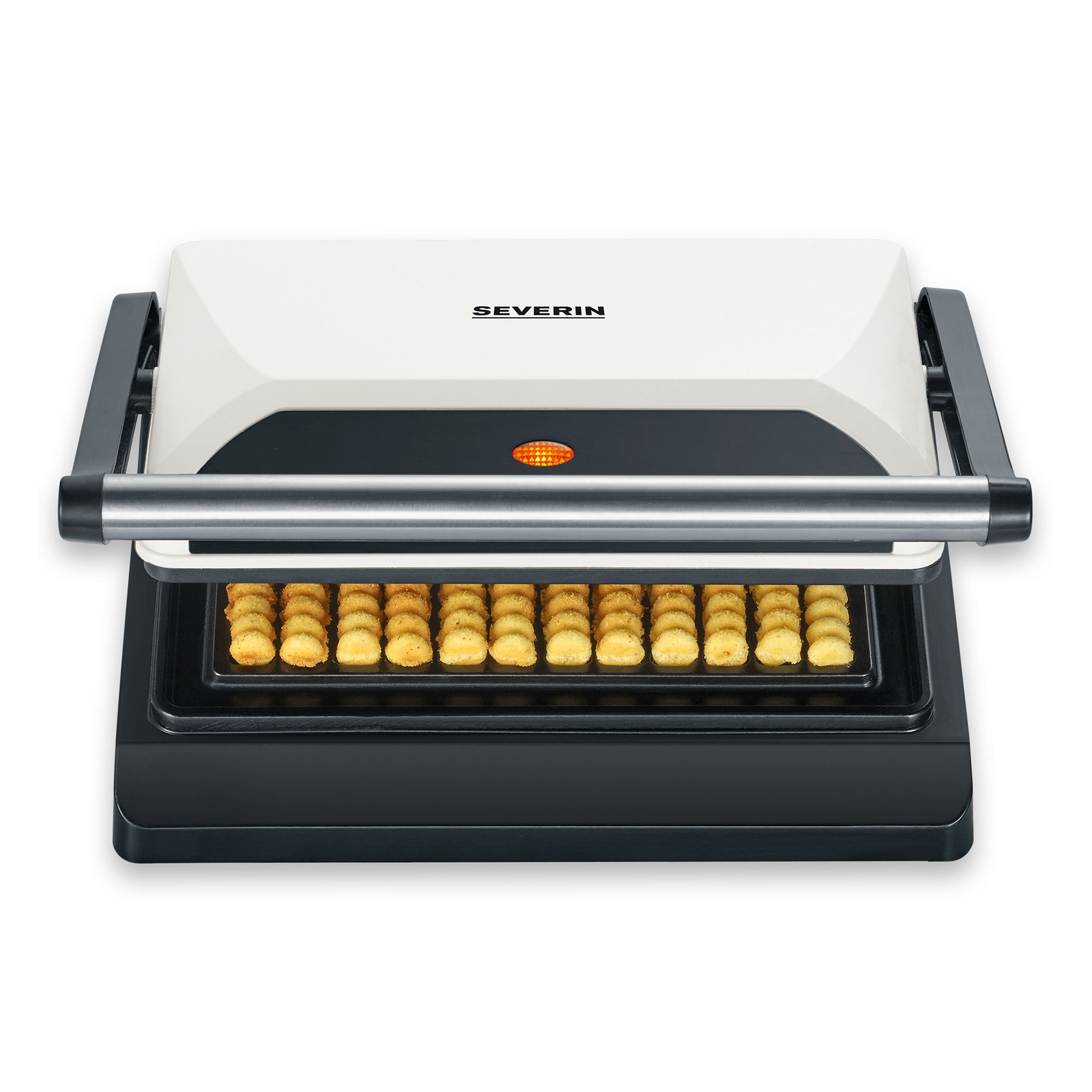 SEVERIN WA 2114 Waffelpommes-Maker antihaftbeschichtet 800W Leistung
