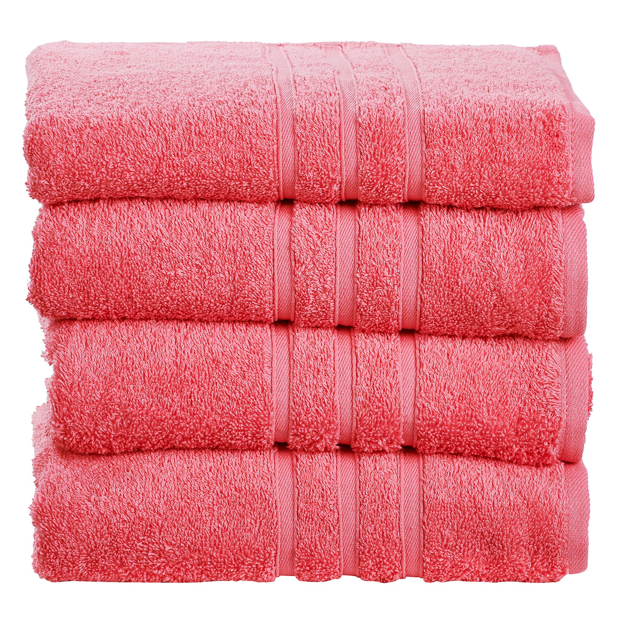 done.® 4 Handtücher uni 100% Baumwolle 50x100cm