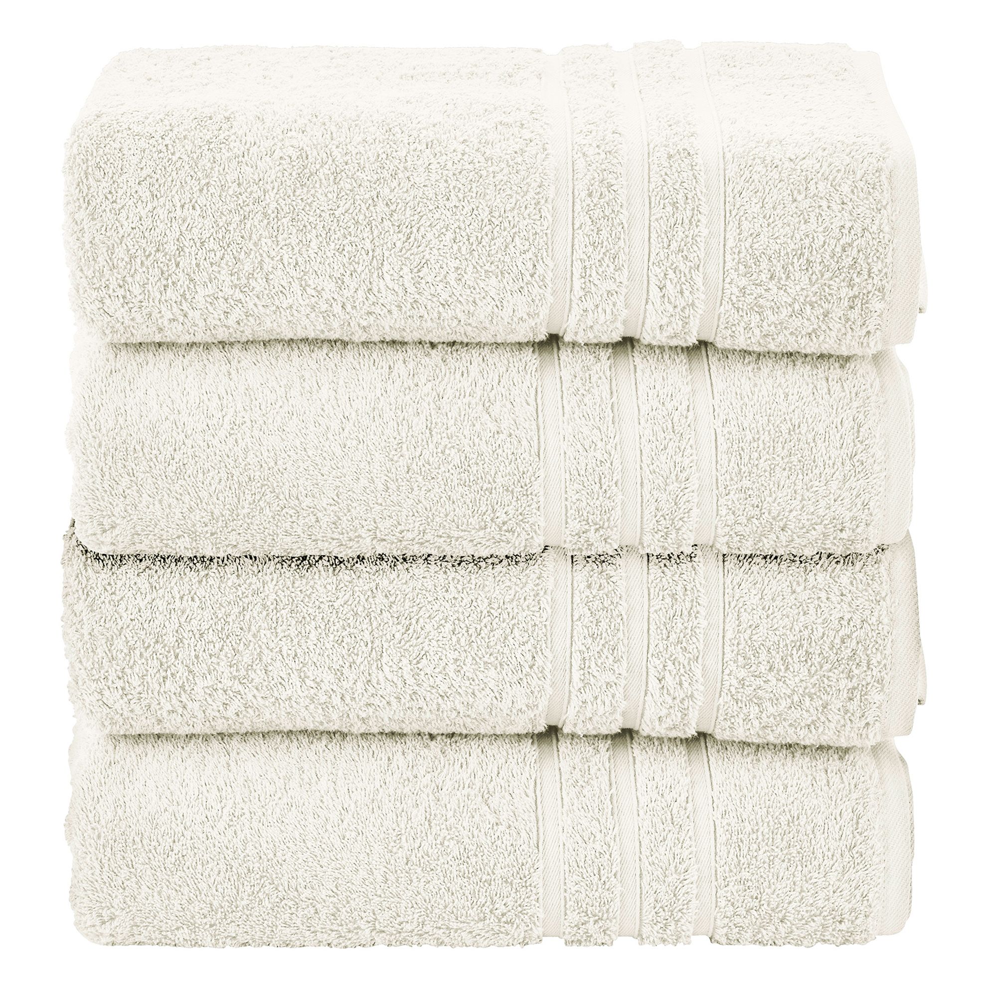 done.® 4 Handtücher uni 100% Baumwolle 50x100cm