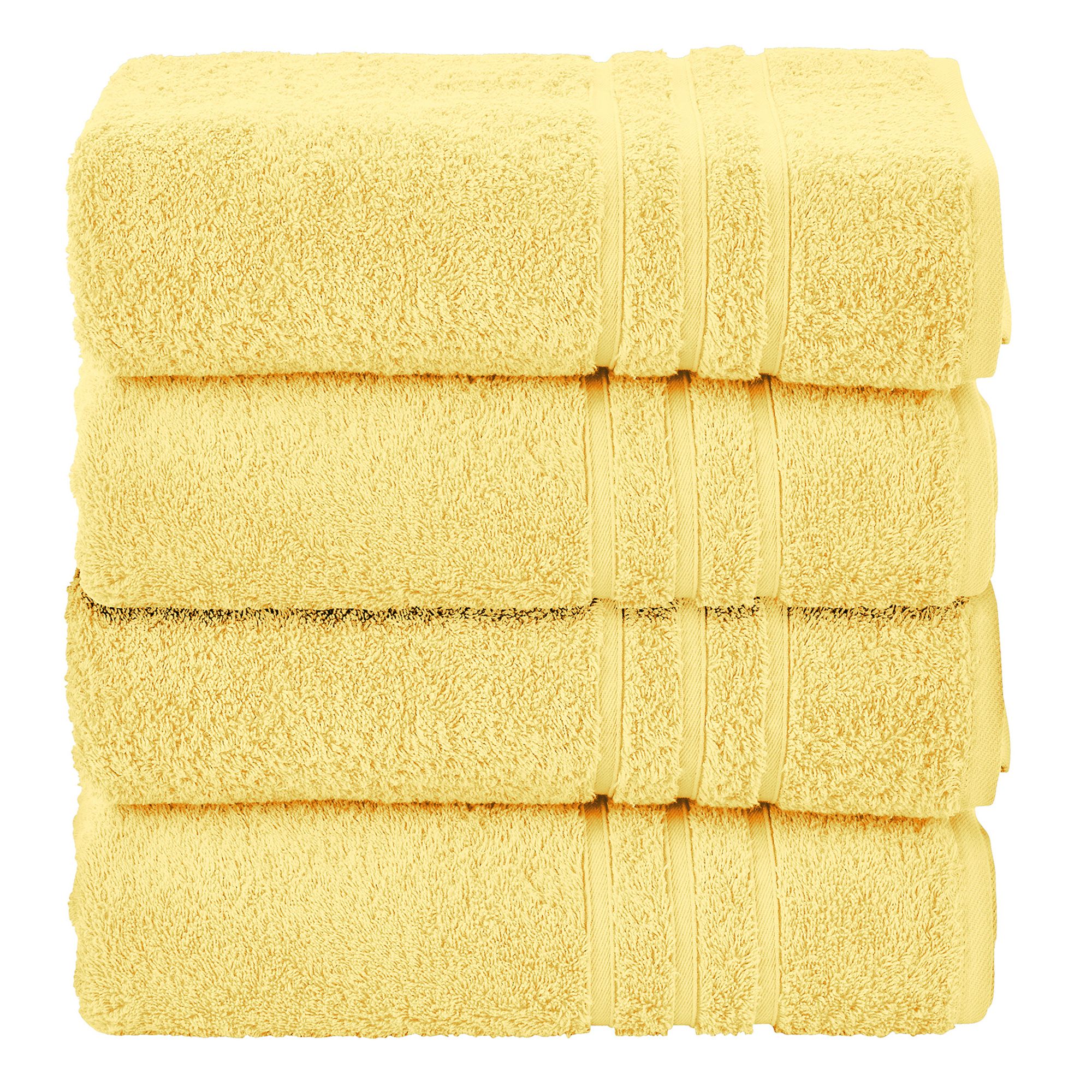 done.® 4 Handtücher uni 100% Baumwolle 50x100cm