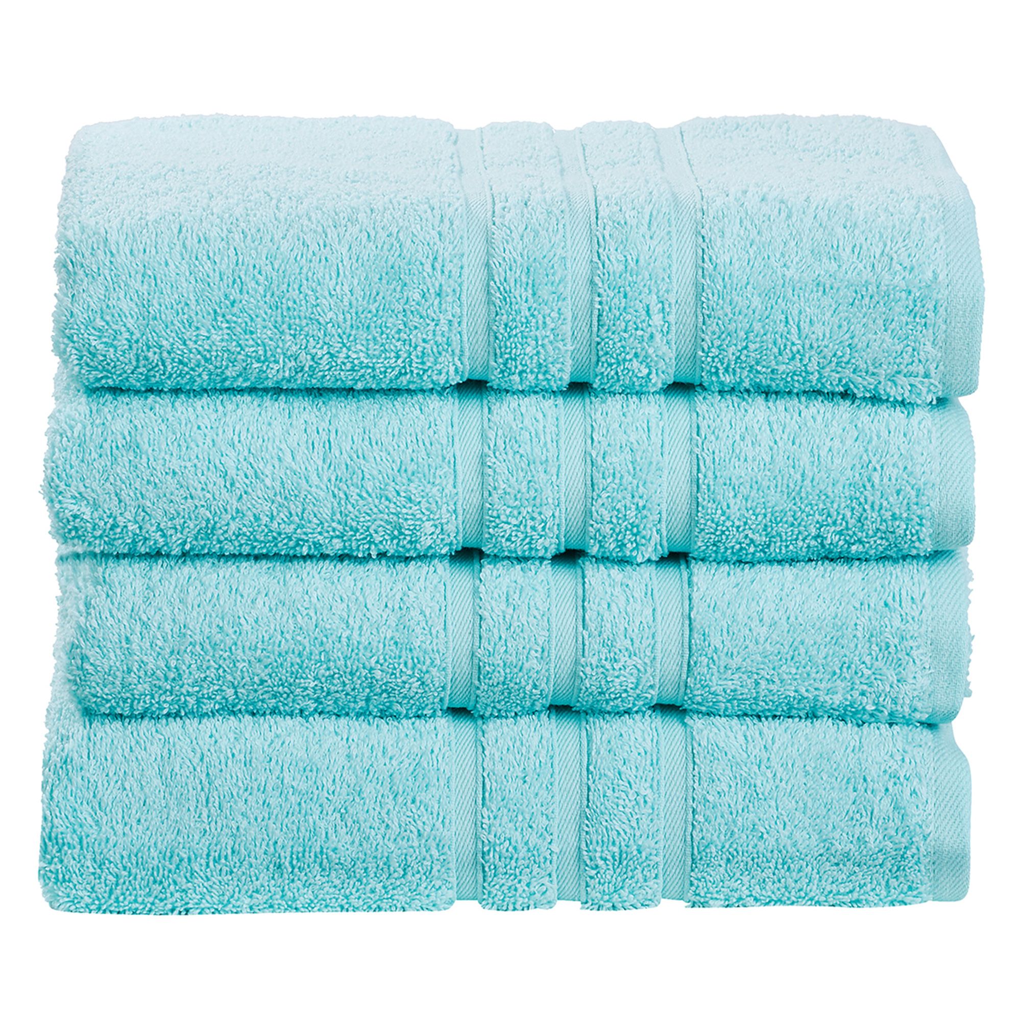 done.® 4 Handtücher uni 100% Baumwolle 50x100cm