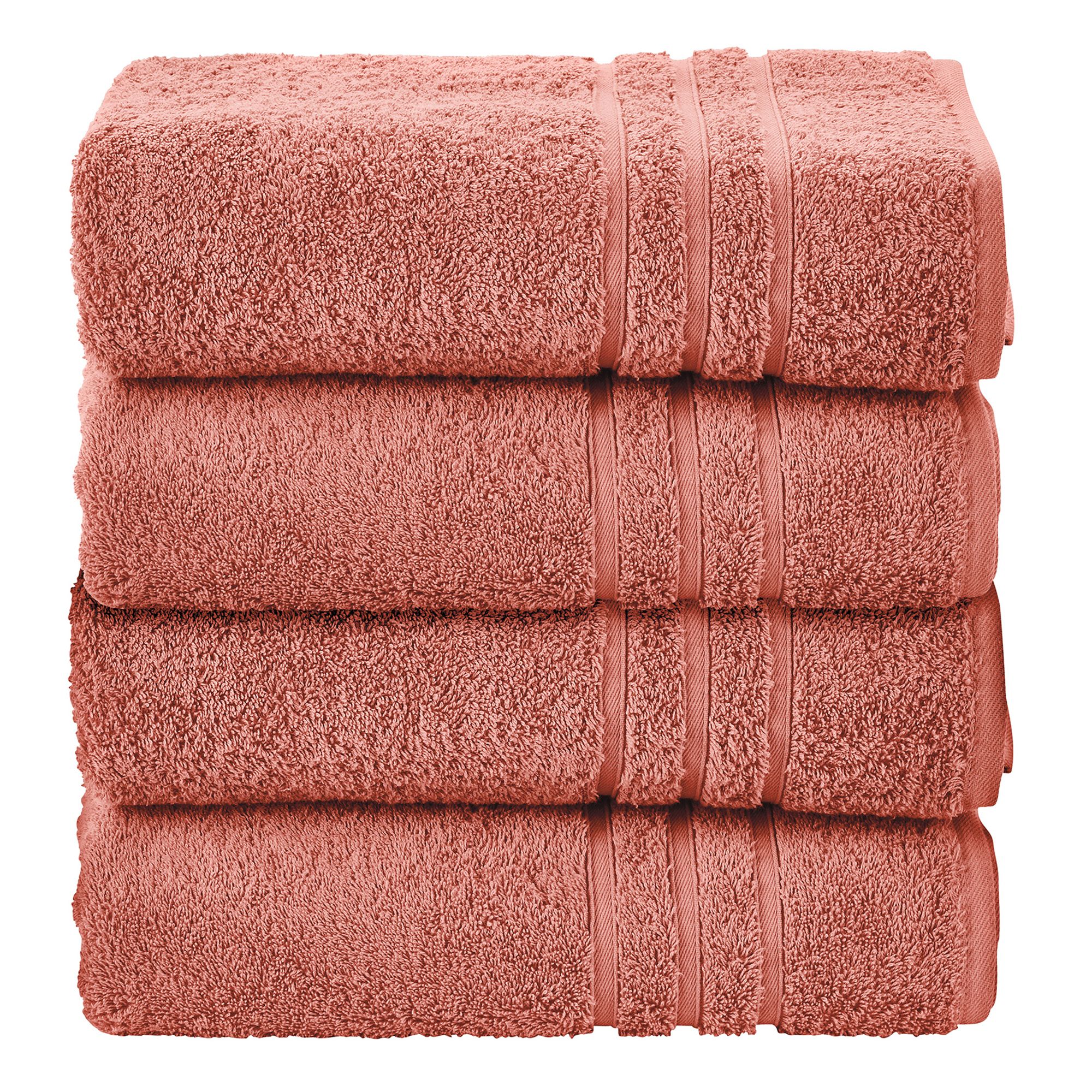 done.® 4 Handtücher uni 100% Baumwolle 50x100cm