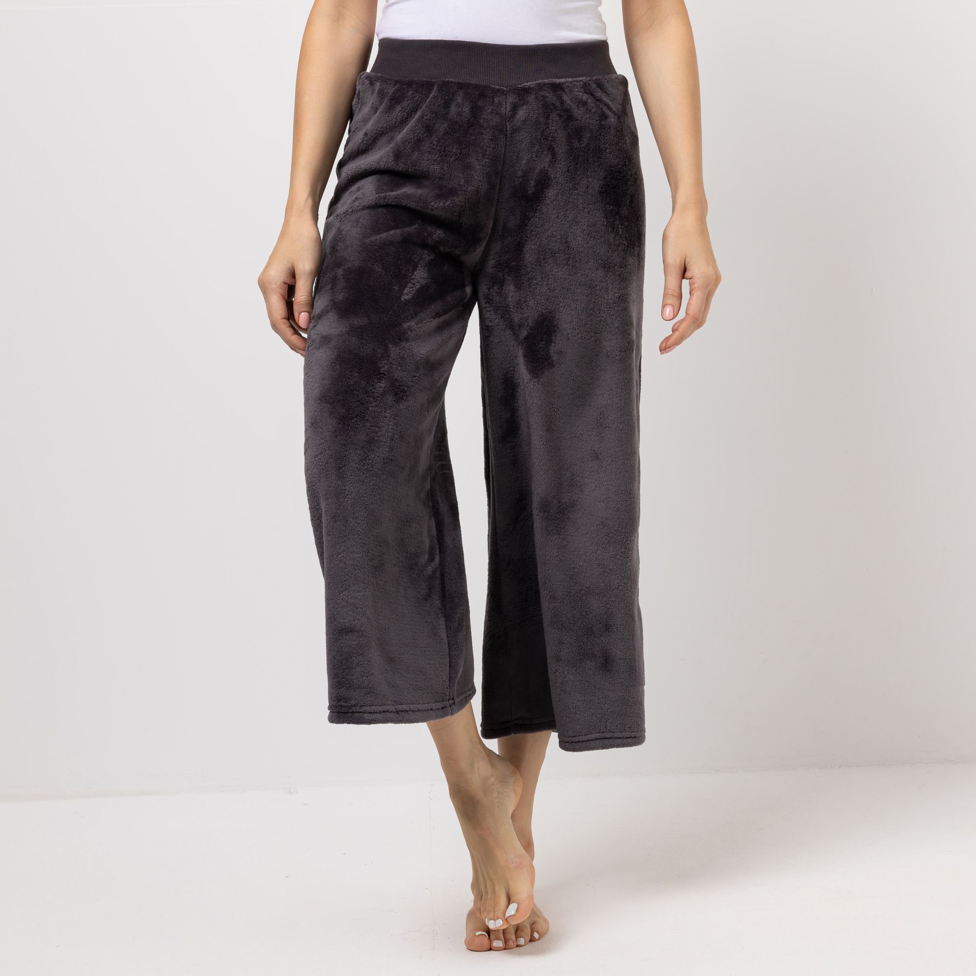 MONT CHALET Damen-Hose uni Mikrofaser Chinchilla Culotte-Form