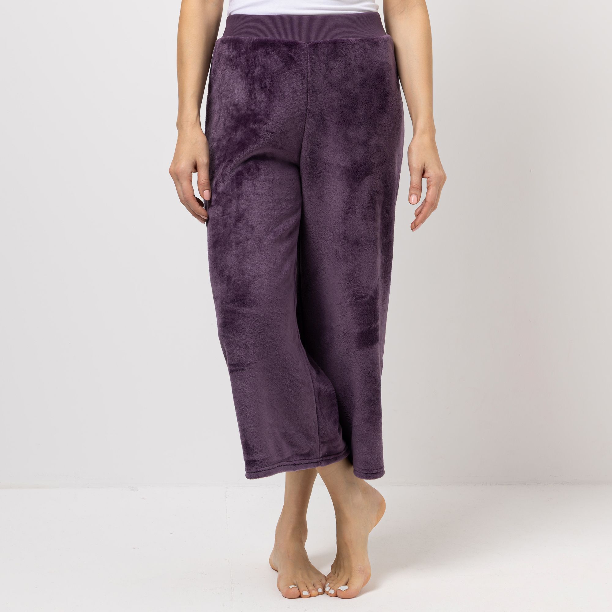 MONT CHALET Damen-Hose uni Mikrofaser Chinchilla Culotte-Form