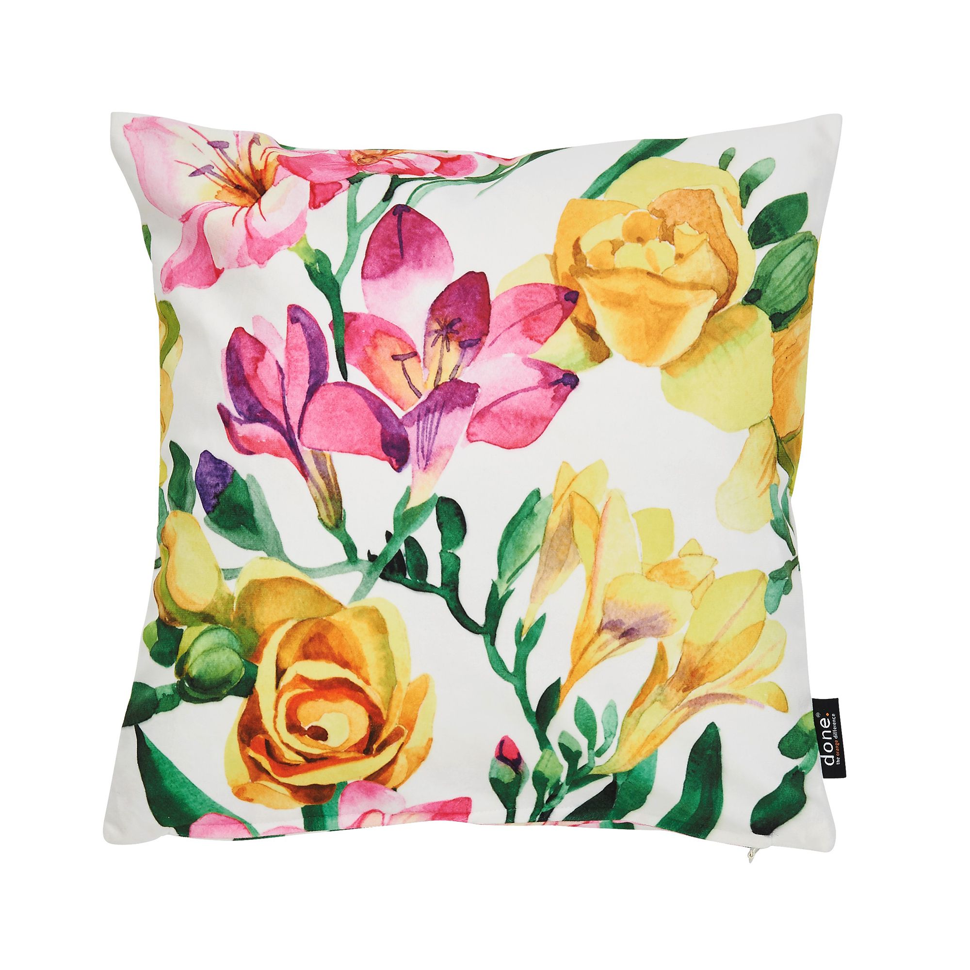 done.® Dekokissenhülle FREESIA Velour-Stoff waschbar