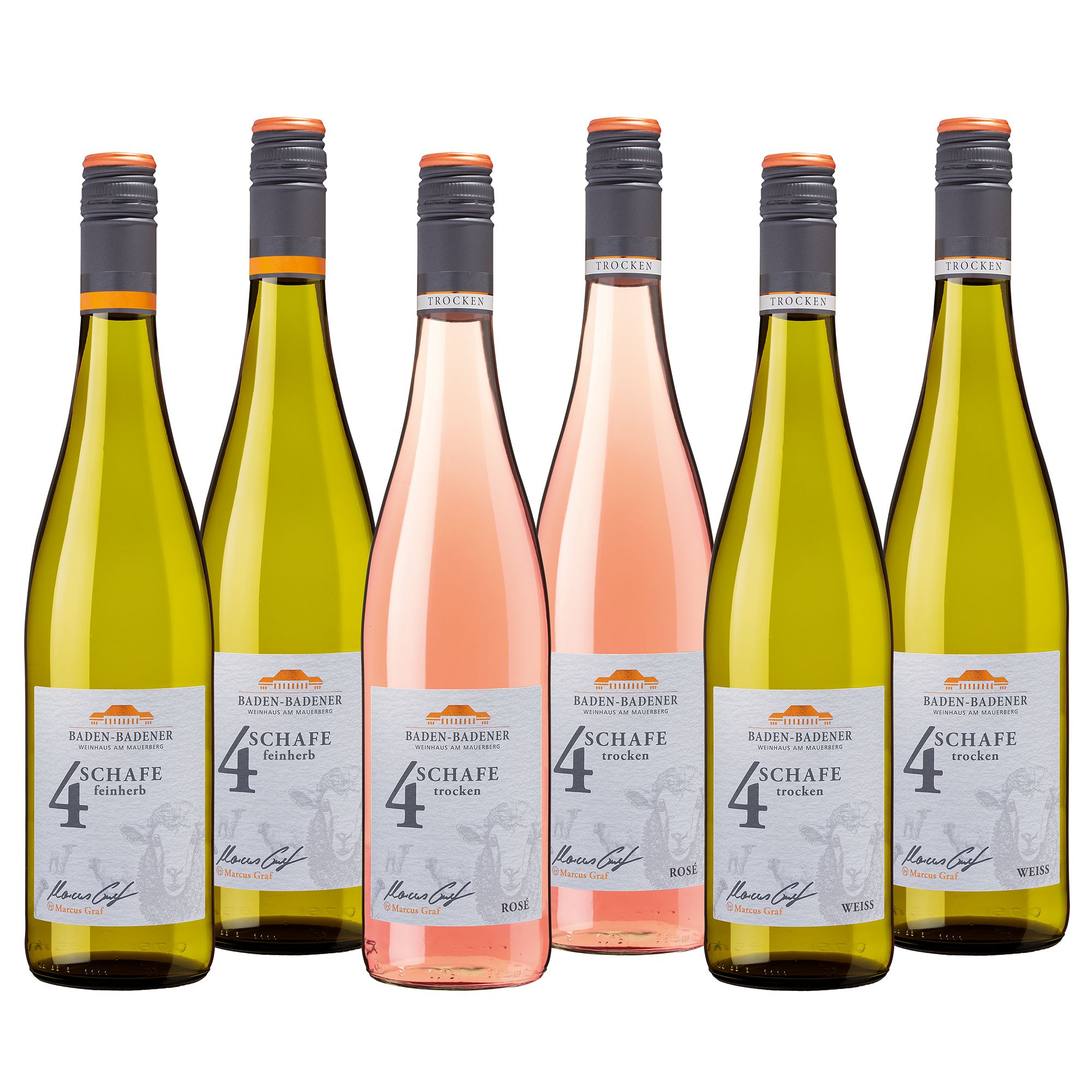 AFFENTALER WEIN 4 Schafe Weine by Marcus Graf Jahrgang 2025 Inhalt 6x 0,75L