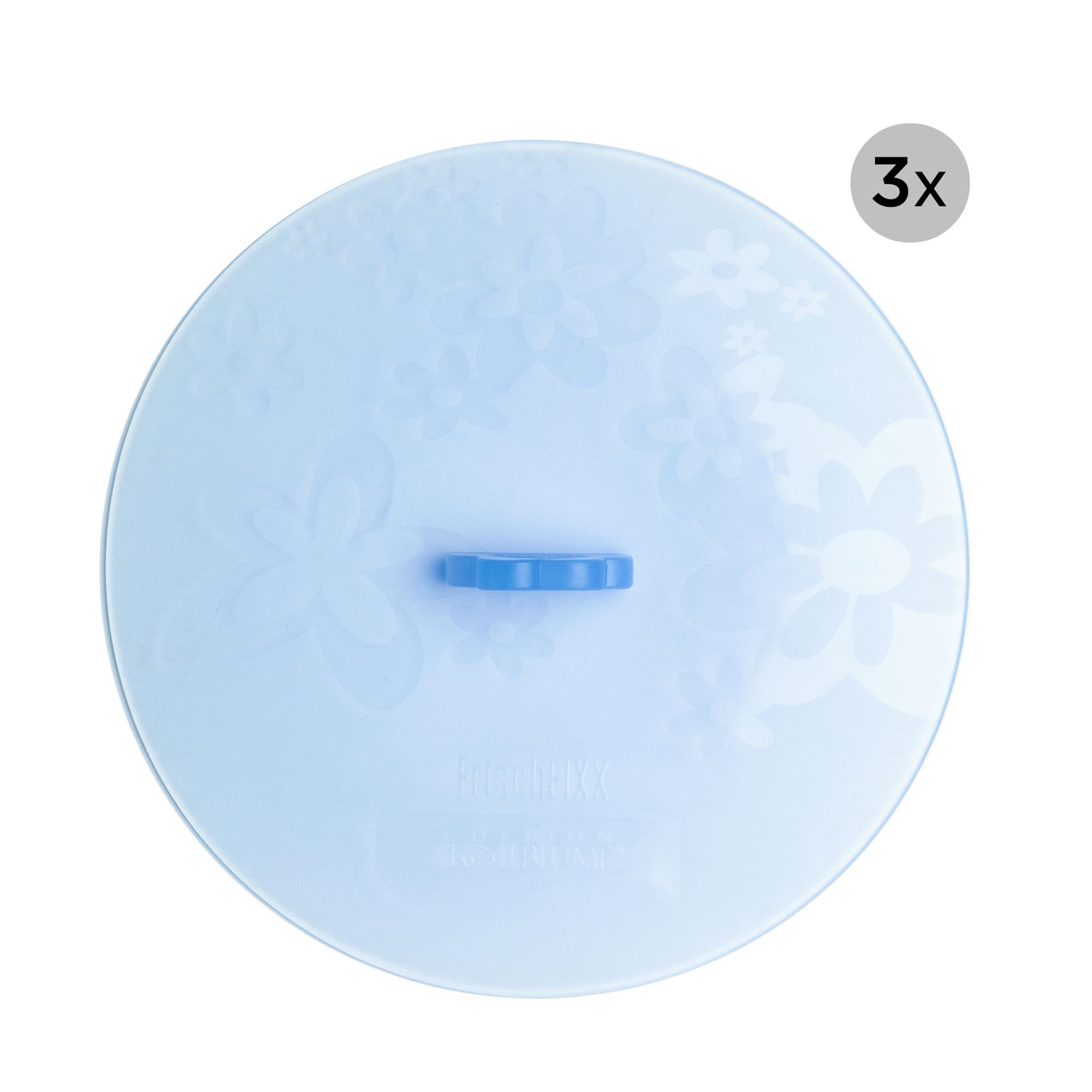 KOCHBLUME® 3 Frischhaltedeckel FrischFIXX Silikon je Ø 18cm