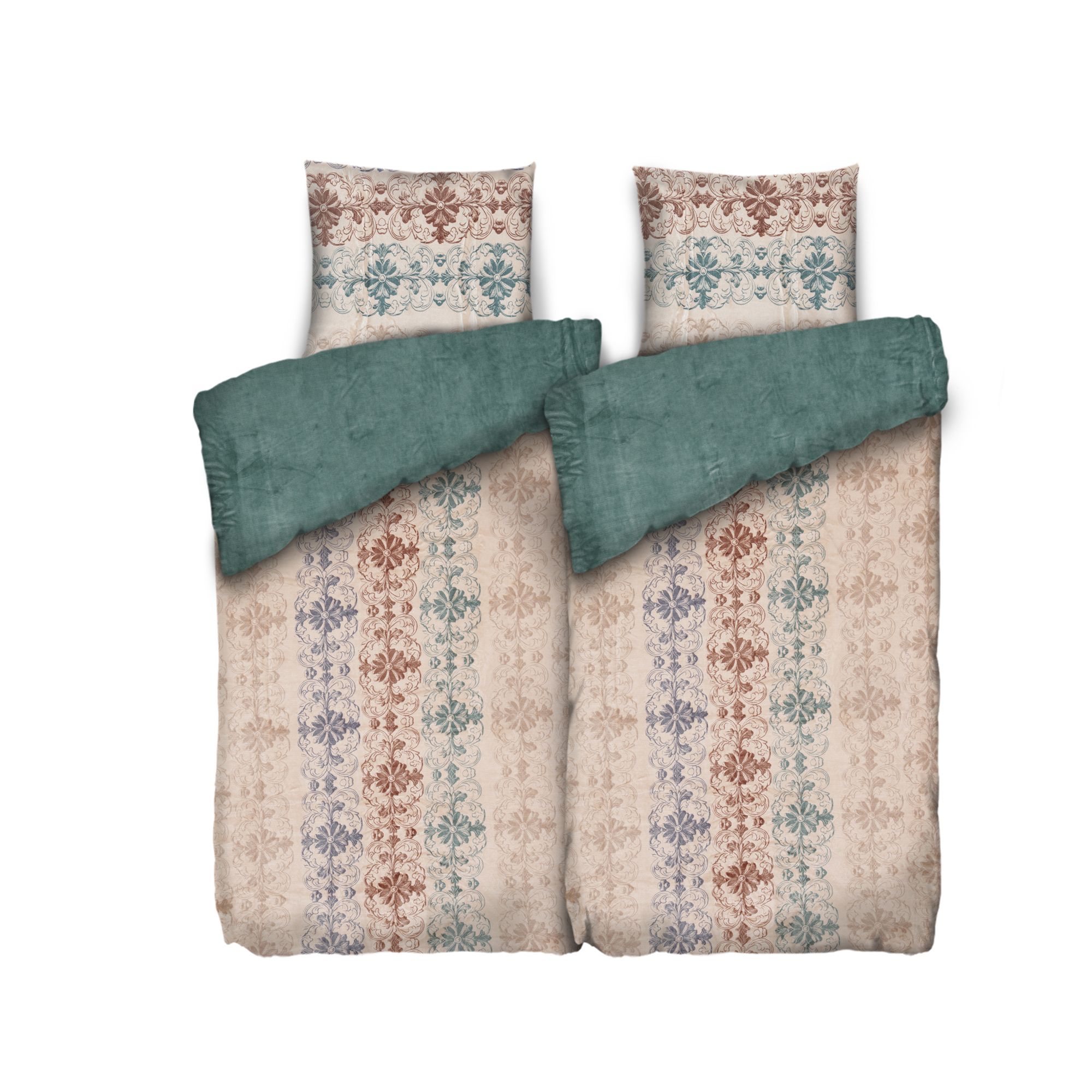  MONT CHALET Wendebettwäsche Ornamente Mikrofaser Chinchilla Doppelbett, 4tlg.