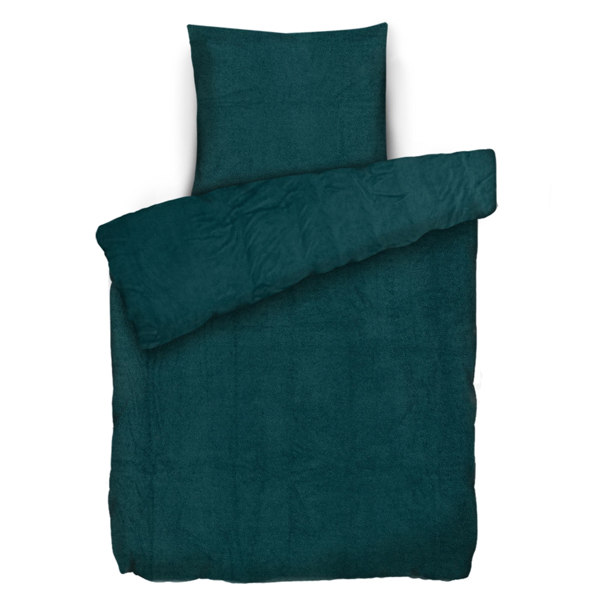 COZEE HOME Wendebettwäsche uni Soft Bouclé Einzelbett, 2tlg.