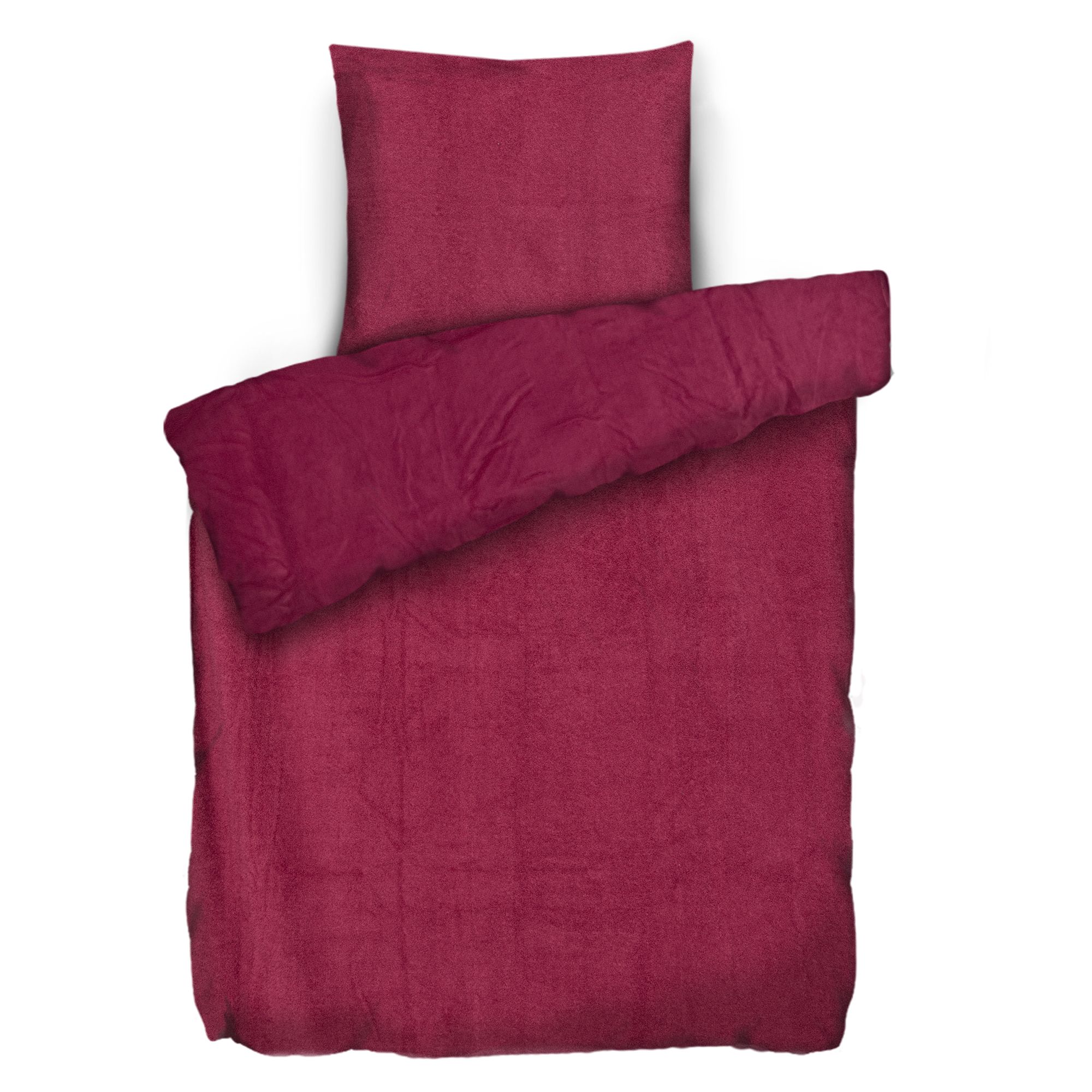 COZEE HOME Wendebettwäsche uni Soft Bouclé Einzelbett, 2tlg.
