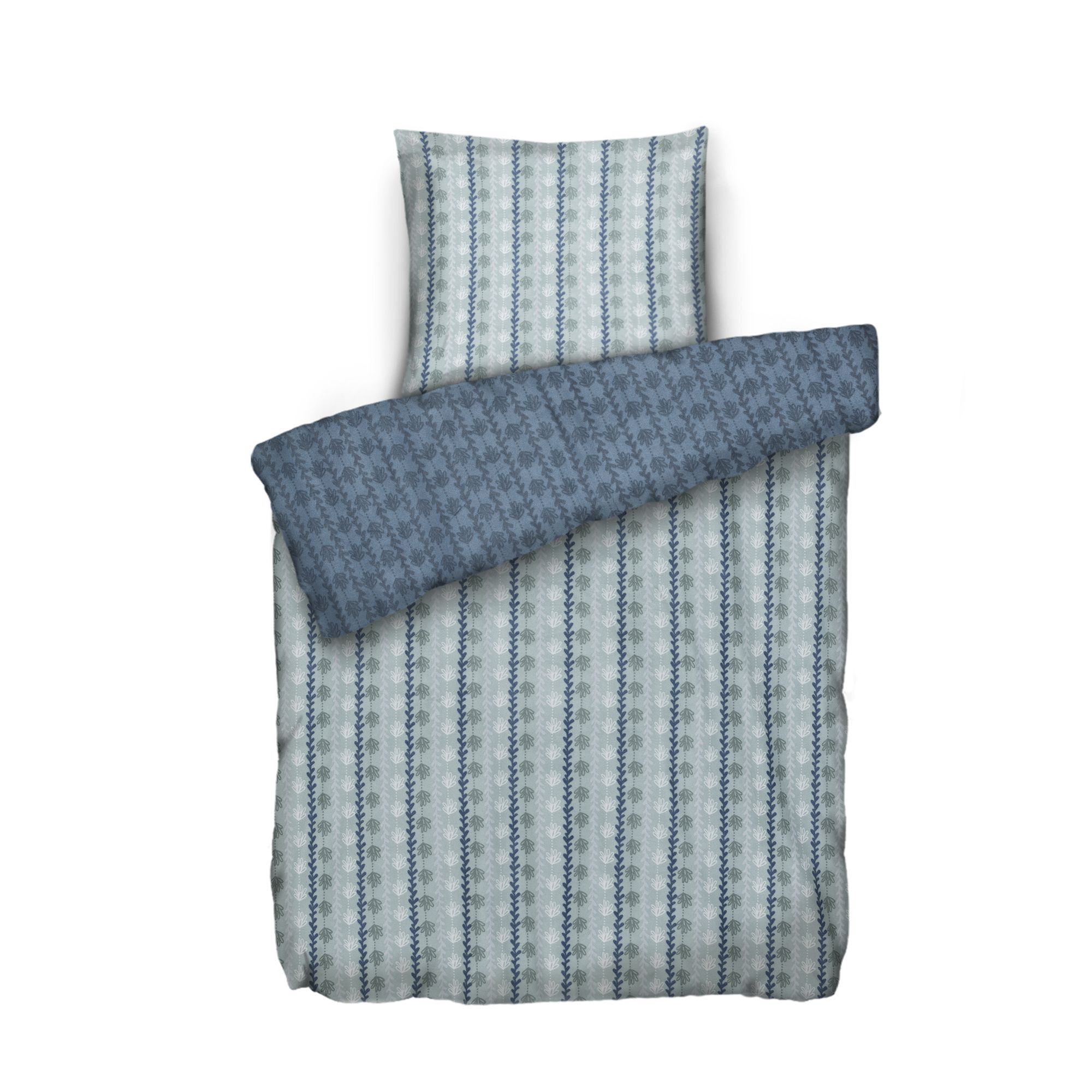 WINTERENGEL Wendebettwäsche Überkaro Mikrofaser Flanell Einzelbett, 2tlg.
