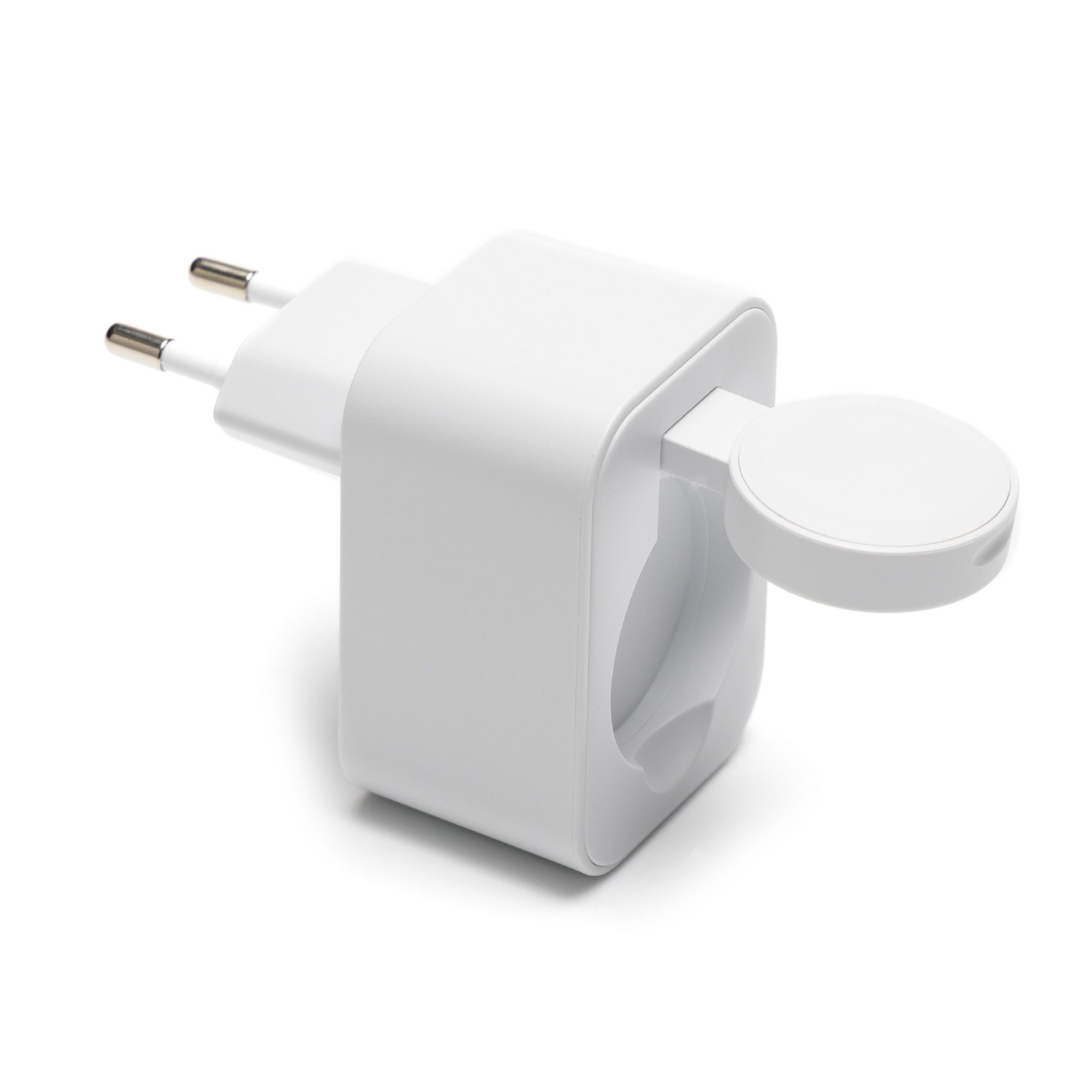 Multifunktionaler 3in1 Wandladestecker USB-A, USB-C & Smartwatch- Wireless Charger