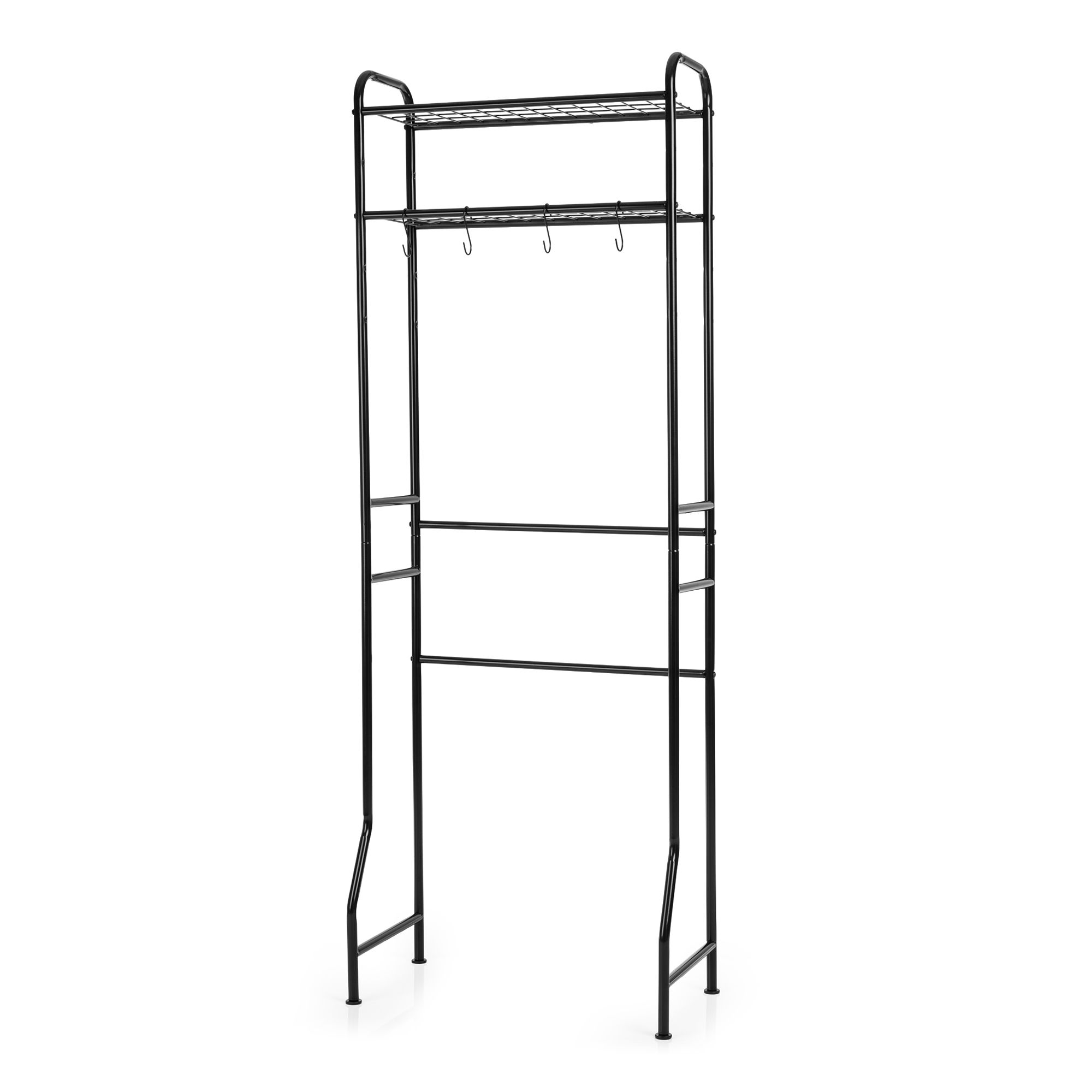 AQURAT Toilettenregal 2-stöckig mit Papierhalter ca. 33x62,5x171cm