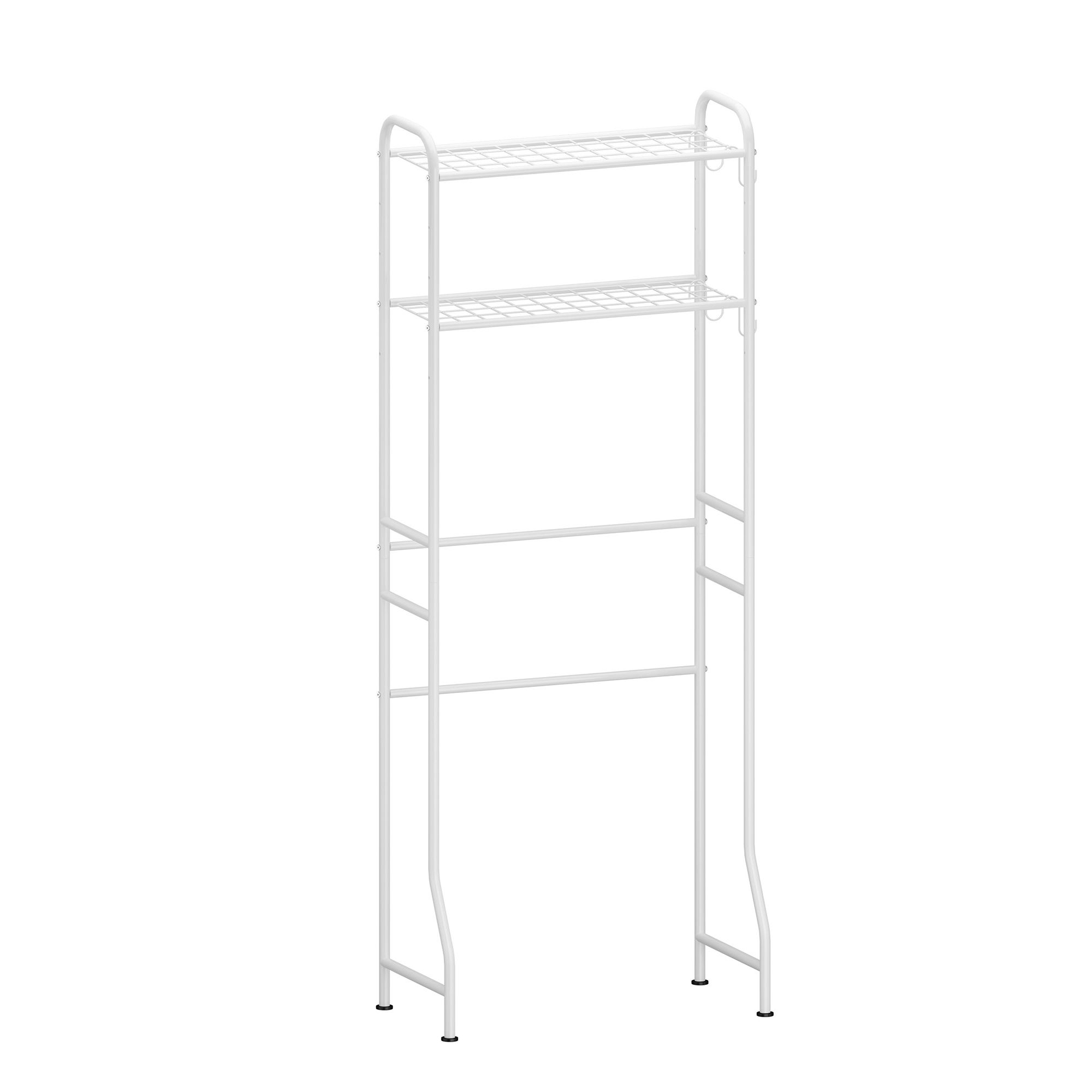 AQURAT Toilettenregal 2-stöckig schafft zusätzlich Stauraum ca. 33x62,5x171cm