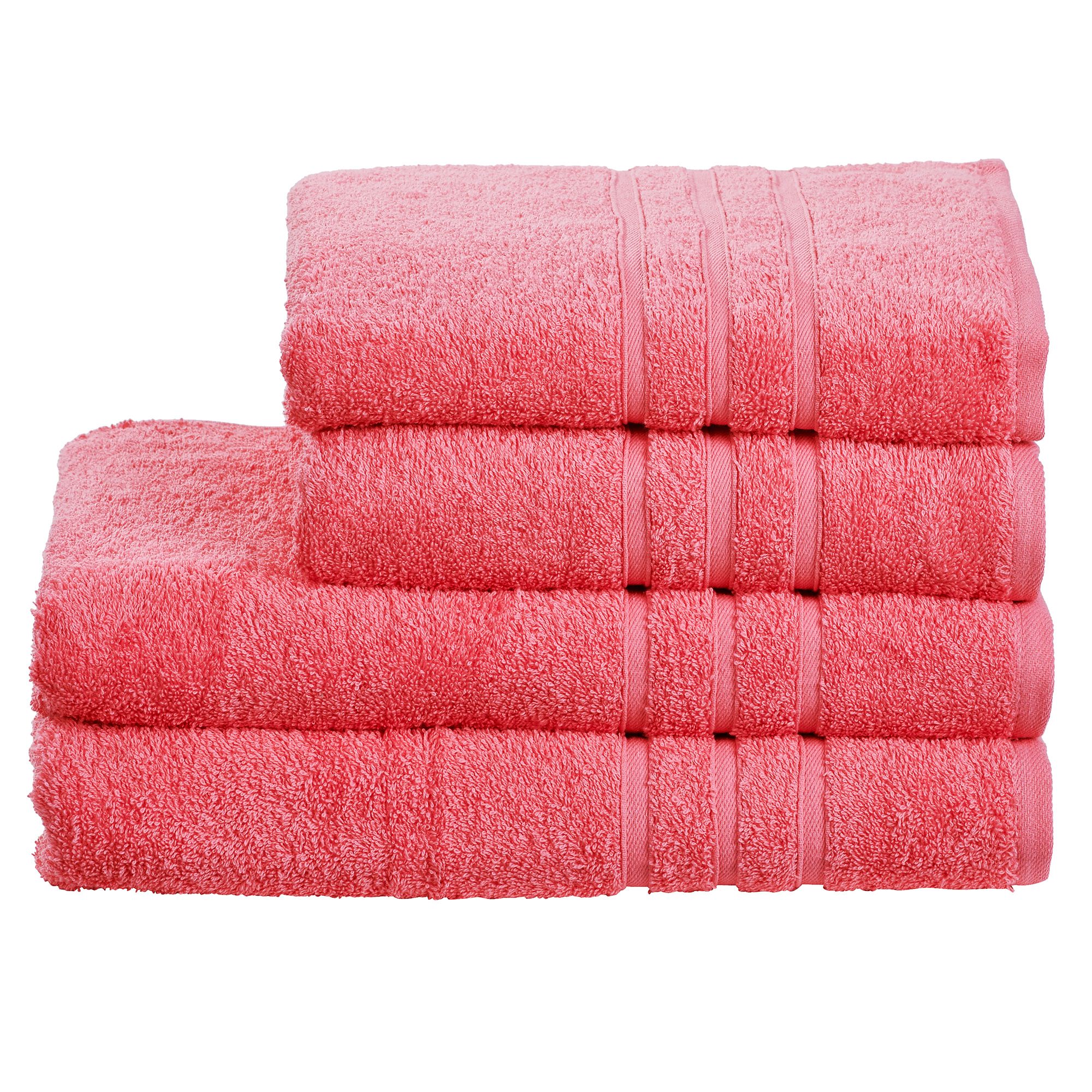 done.® 4tlg. Handtuch-Set uni 100% Baumwolle 50x100cm & 70x140cm