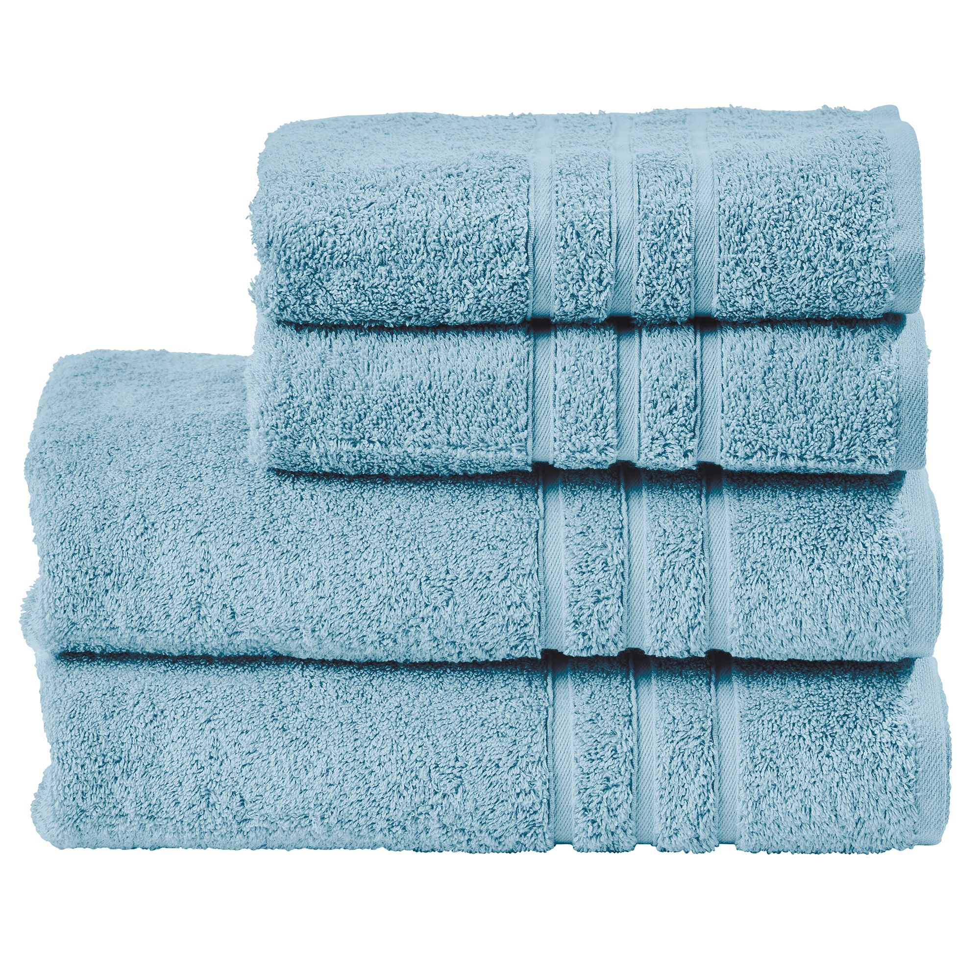 done.® 4tlg. Handtuch-Set uni 100% Baumwolle 50x100cm & 70x140cm