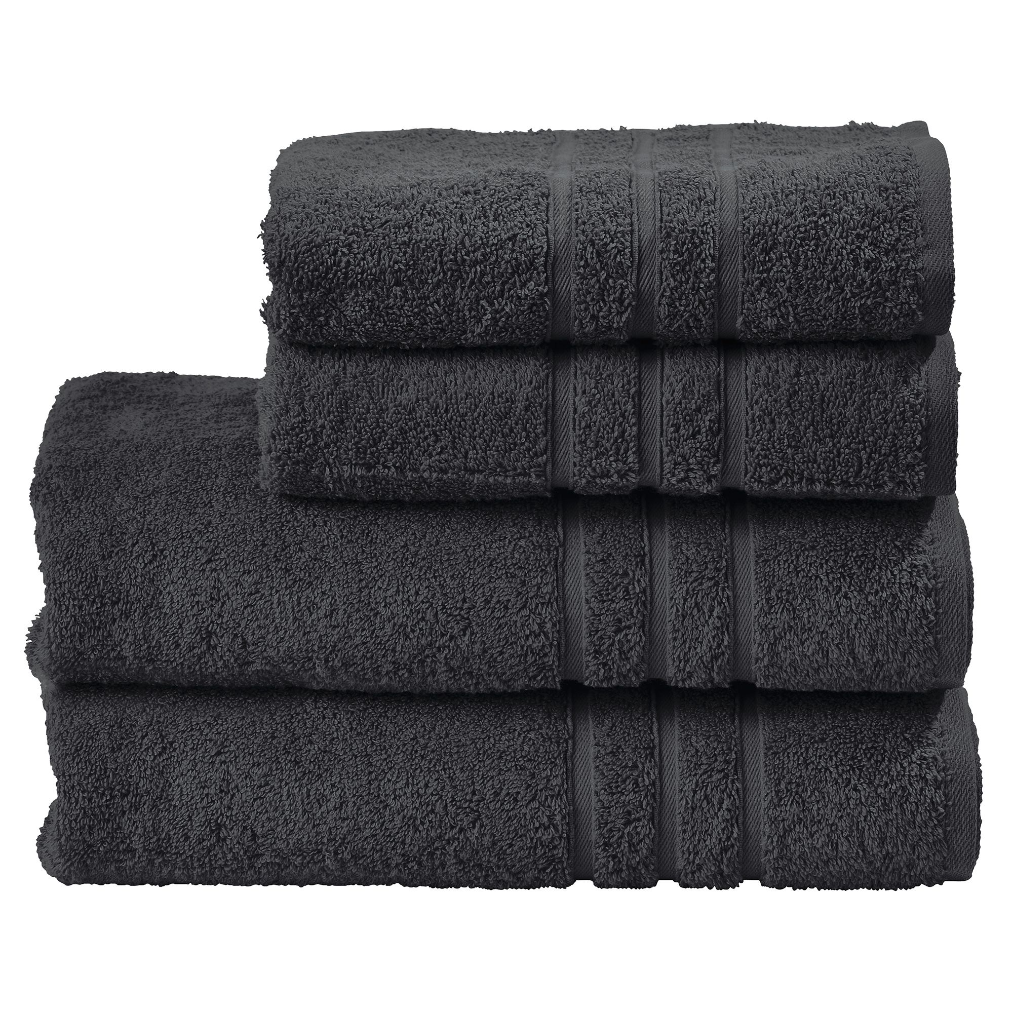 done.® 4tlg. Handtuch-Set uni 100% Baumwolle 50x100cm & 70x140cm