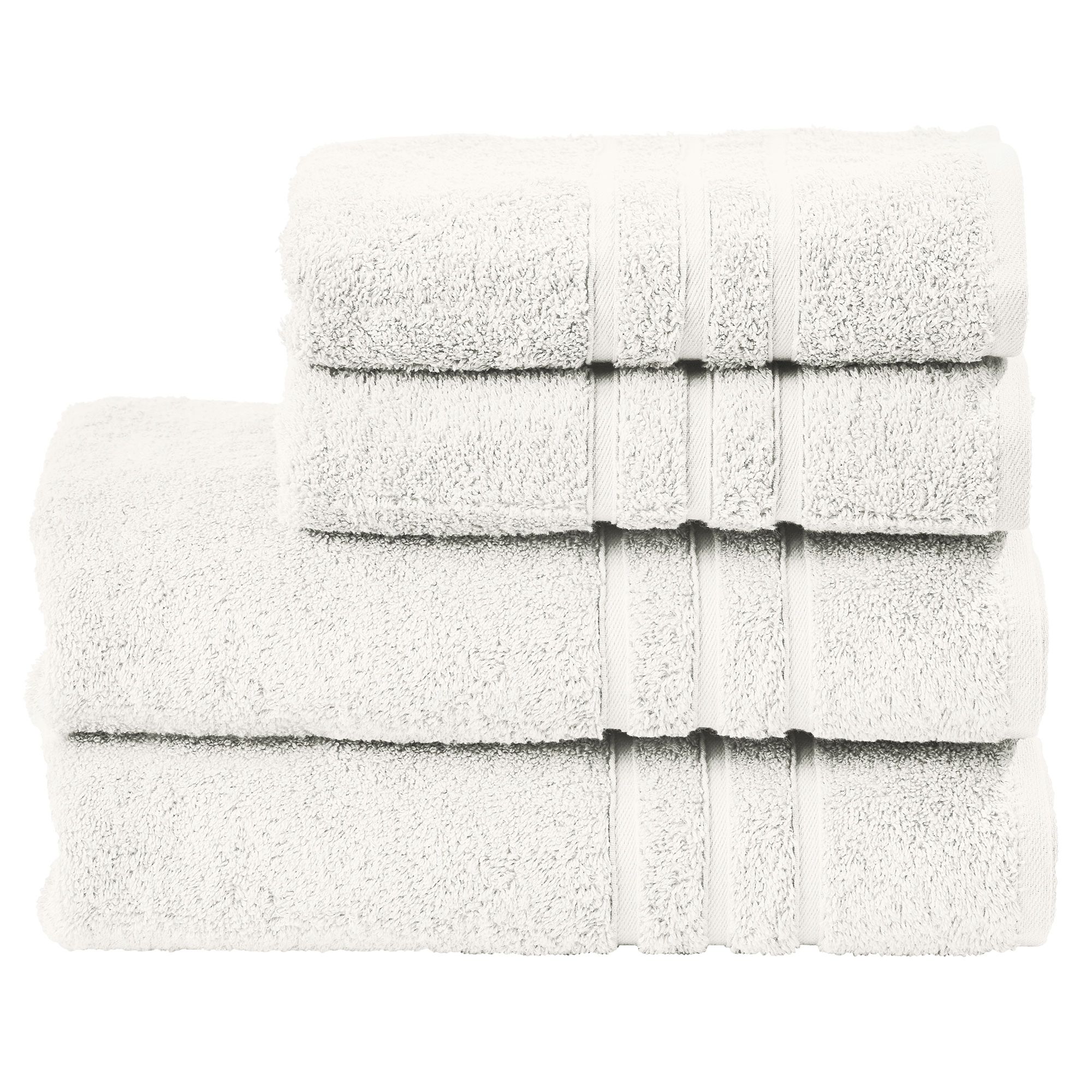 done.® 4tlg. Handtuch-Set uni 100% Baumwolle 50x100cm & 70x140cm