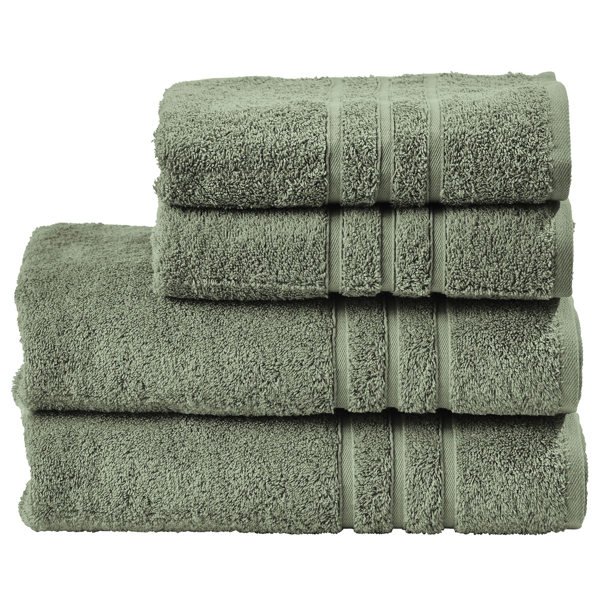 done.® 4tlg. Handtuch-Set uni 100% Baumwolle 50x100cm & 70x140cm