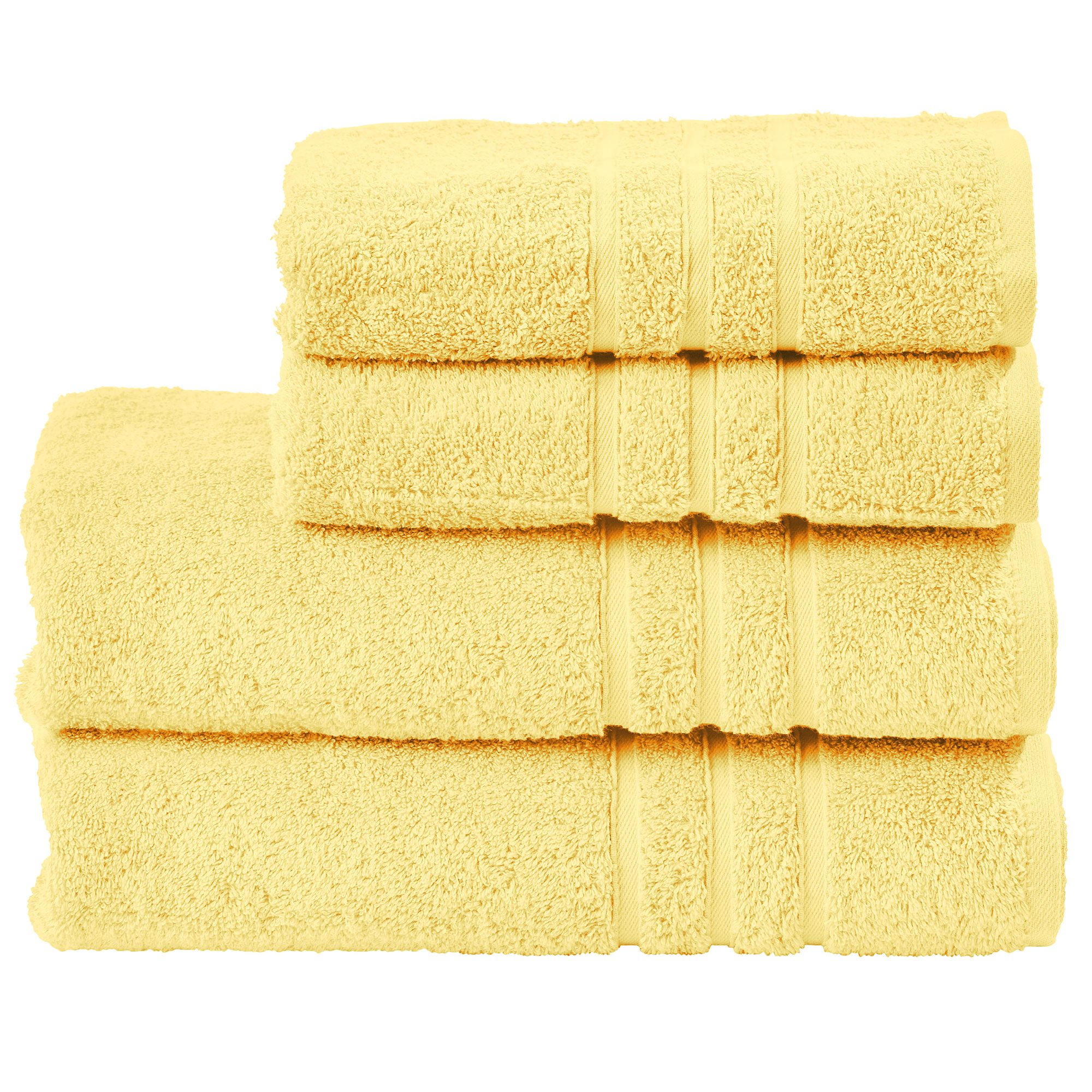 done.® 4tlg. Handtuch-Set uni 100% Baumwolle 50x100cm & 70x140cm