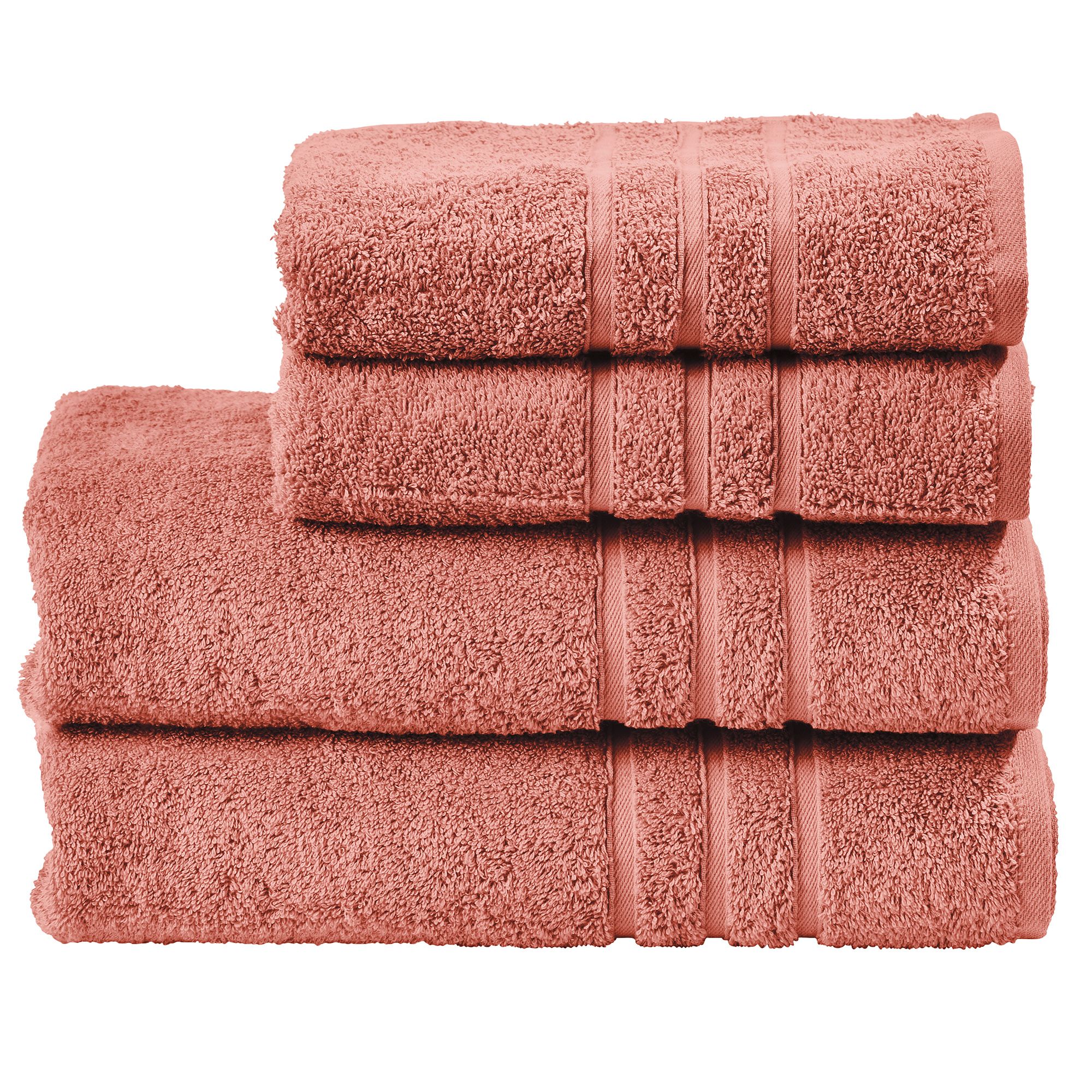 done.® 4tlg. Handtuch-Set uni 100% Baumwolle 50x100cm & 70x140cm