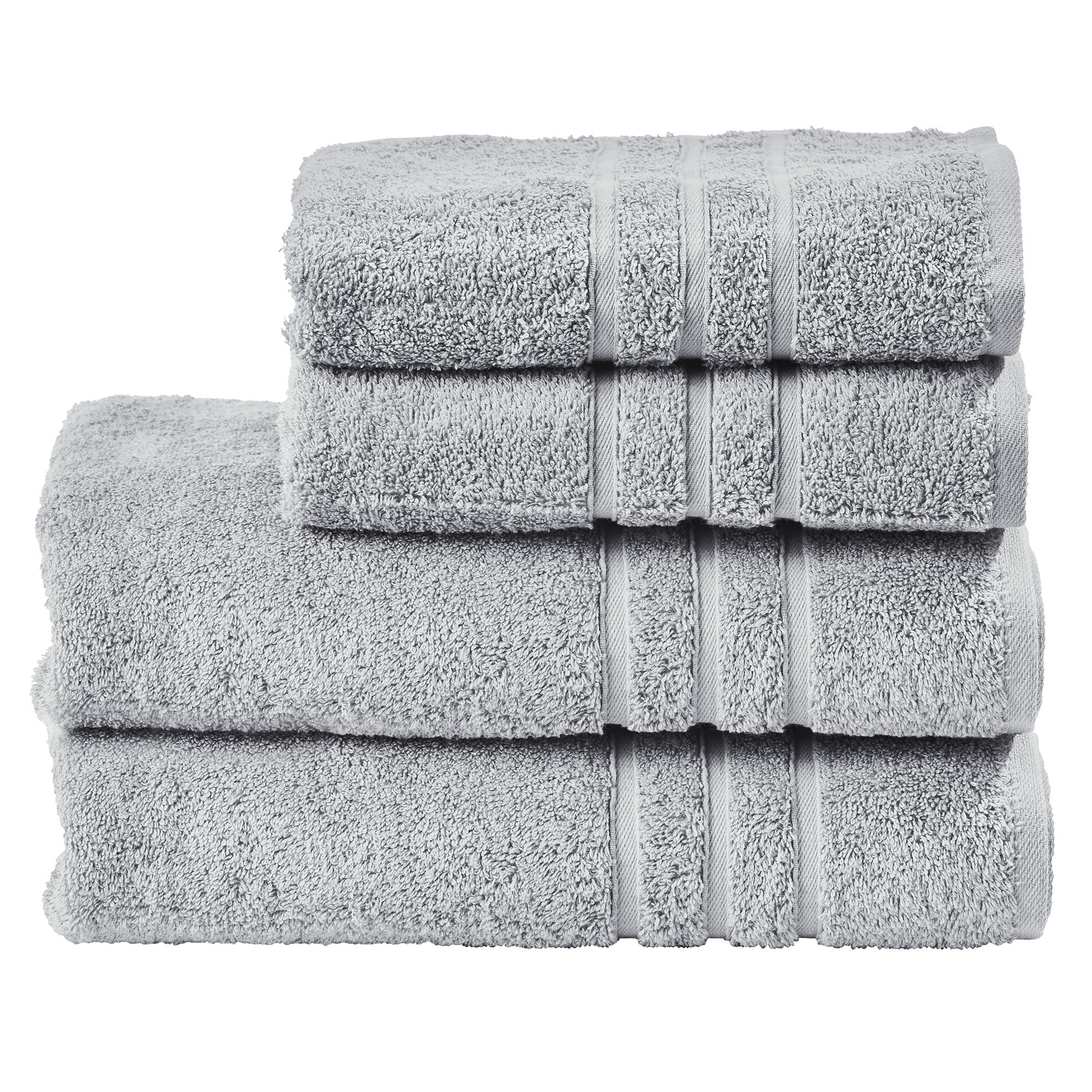 done.® 4tlg. Handtuch-Set uni 100% Baumwolle 50x100cm & 70x140cm