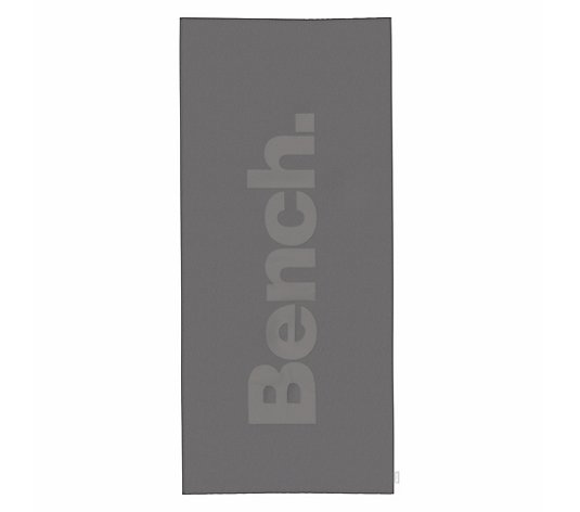 Bench Bade-Strandtuch uni mit Schriftzug Baumwoll-Frottier ca. 80x180cm