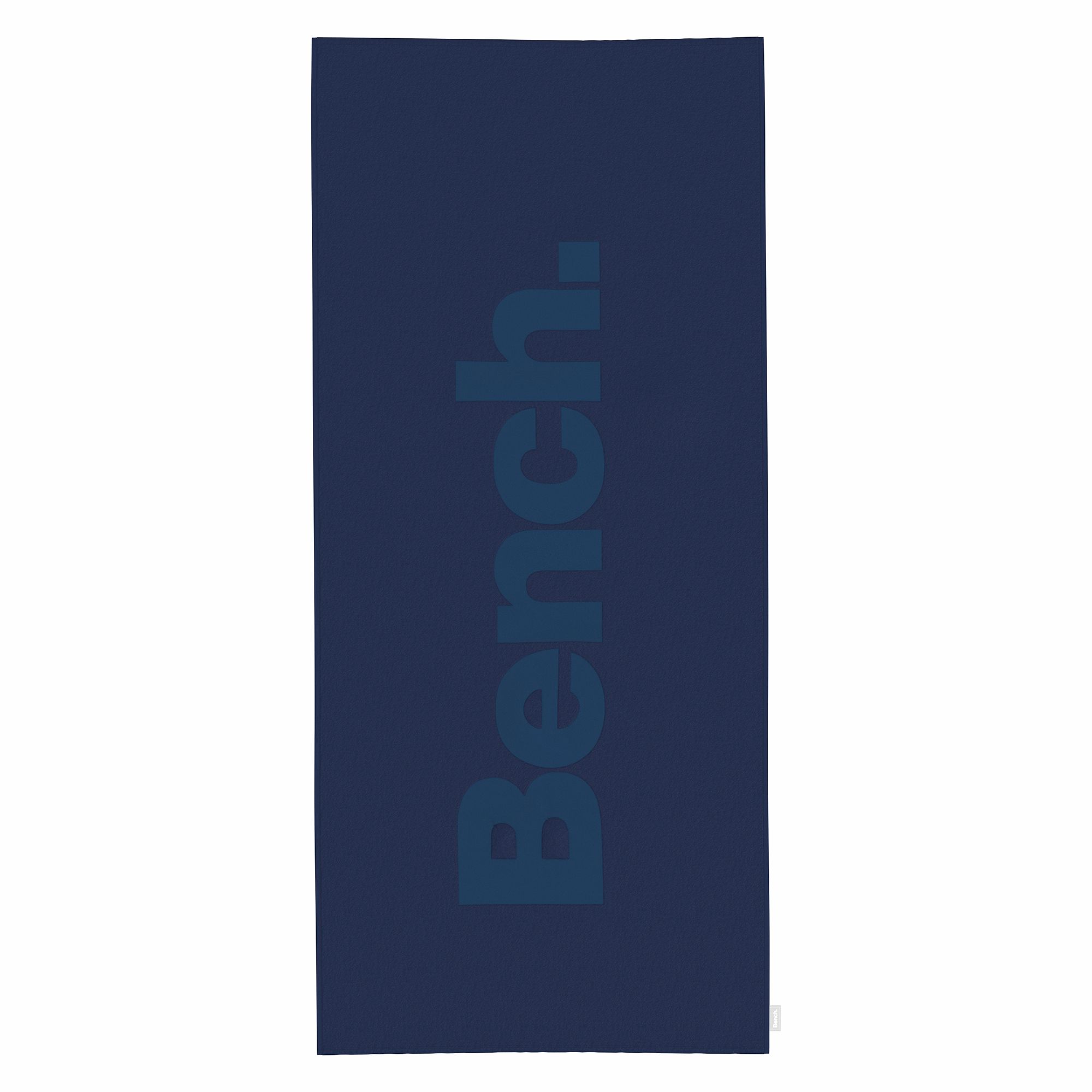 Bench Bade-Strandtuch uni mit Schriftzug Baumwoll-Frottier ca. 80x180cm