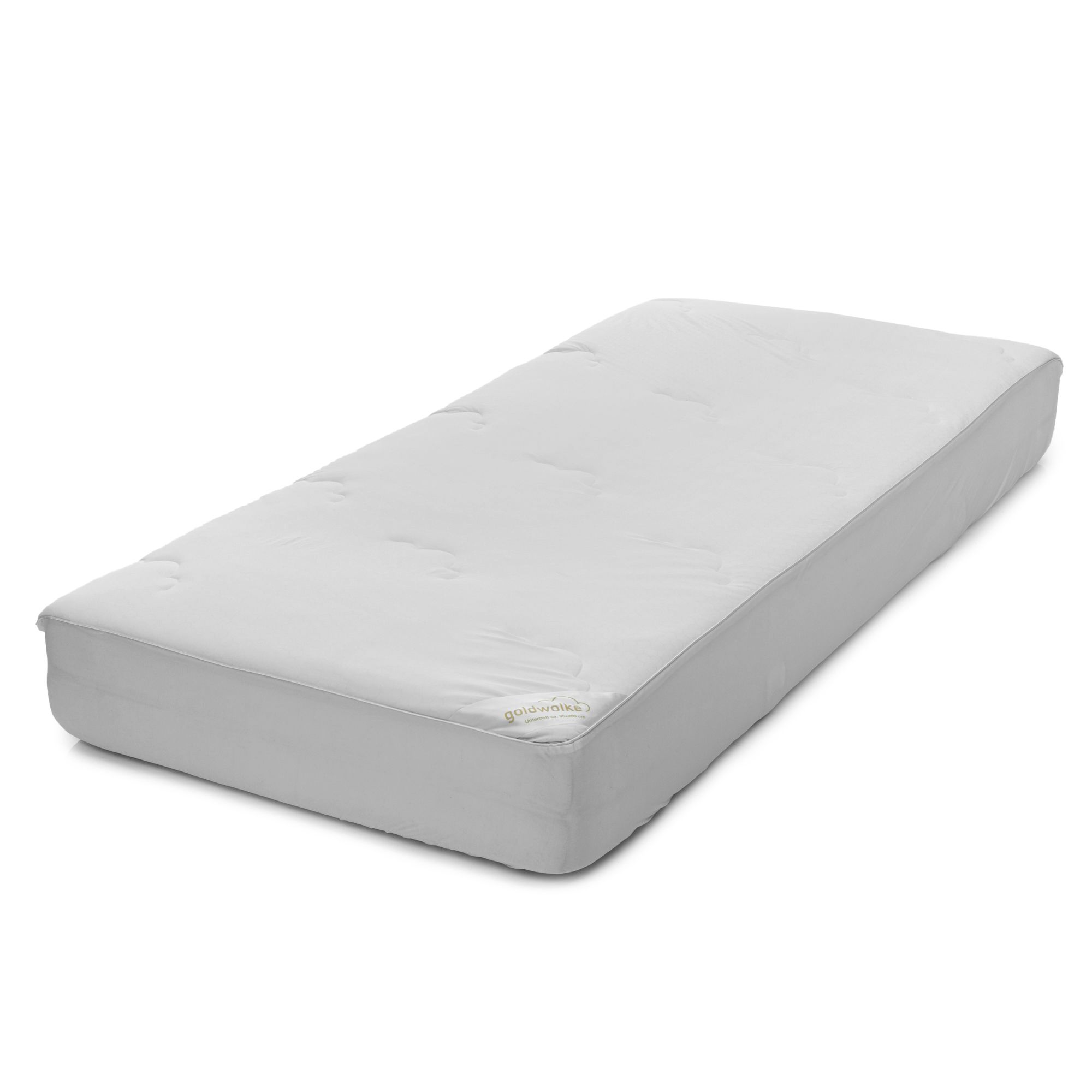 GOLDWOLKE wendbares Unterbett temperaturregulierend Spannumrandung PCM-Material