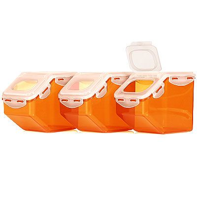 B-Ware LocknLock Frischhaltedosen Klappöffnung 2,5l 3 Dosen